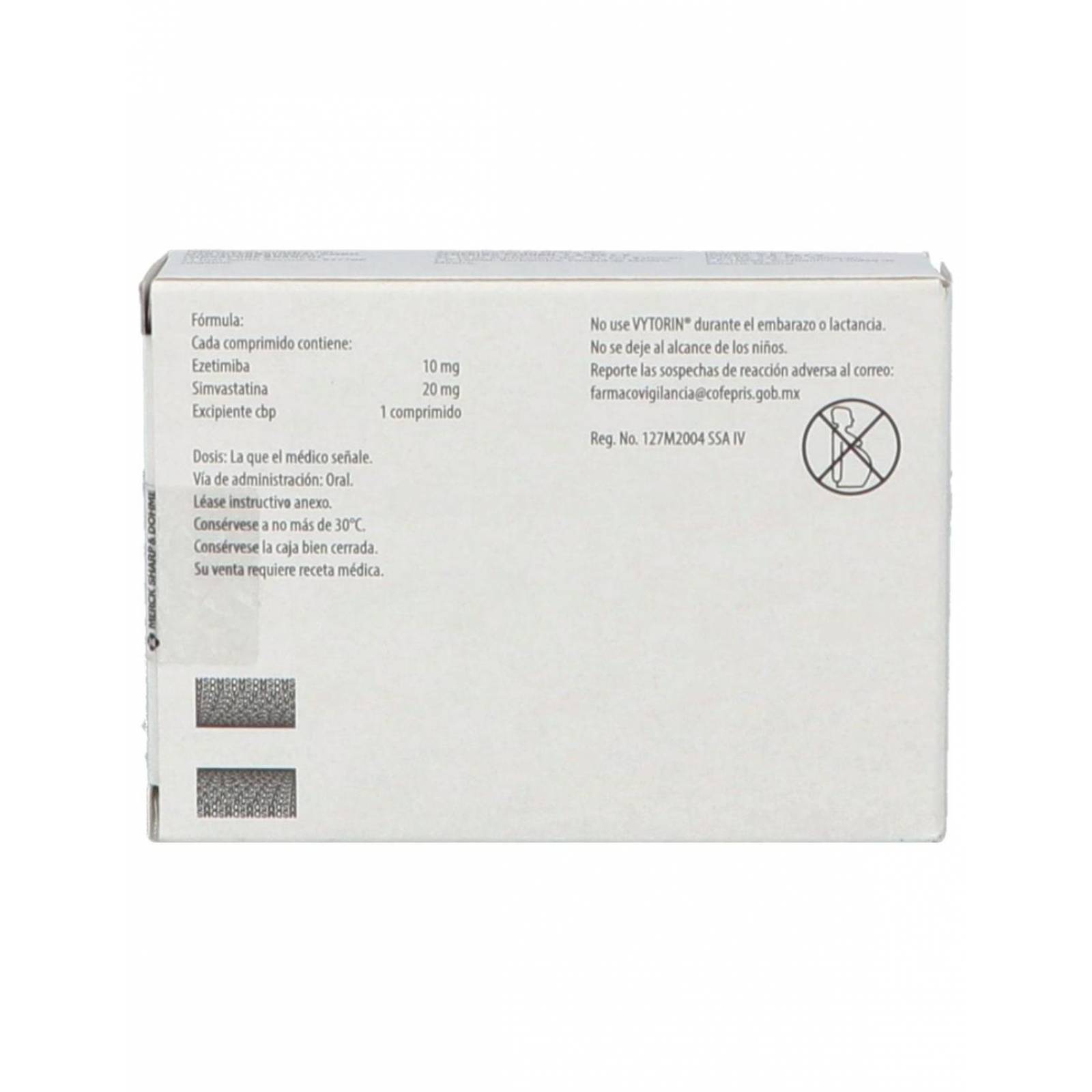 Vytorin 10/20 Caja Con 14 Comprimidos 