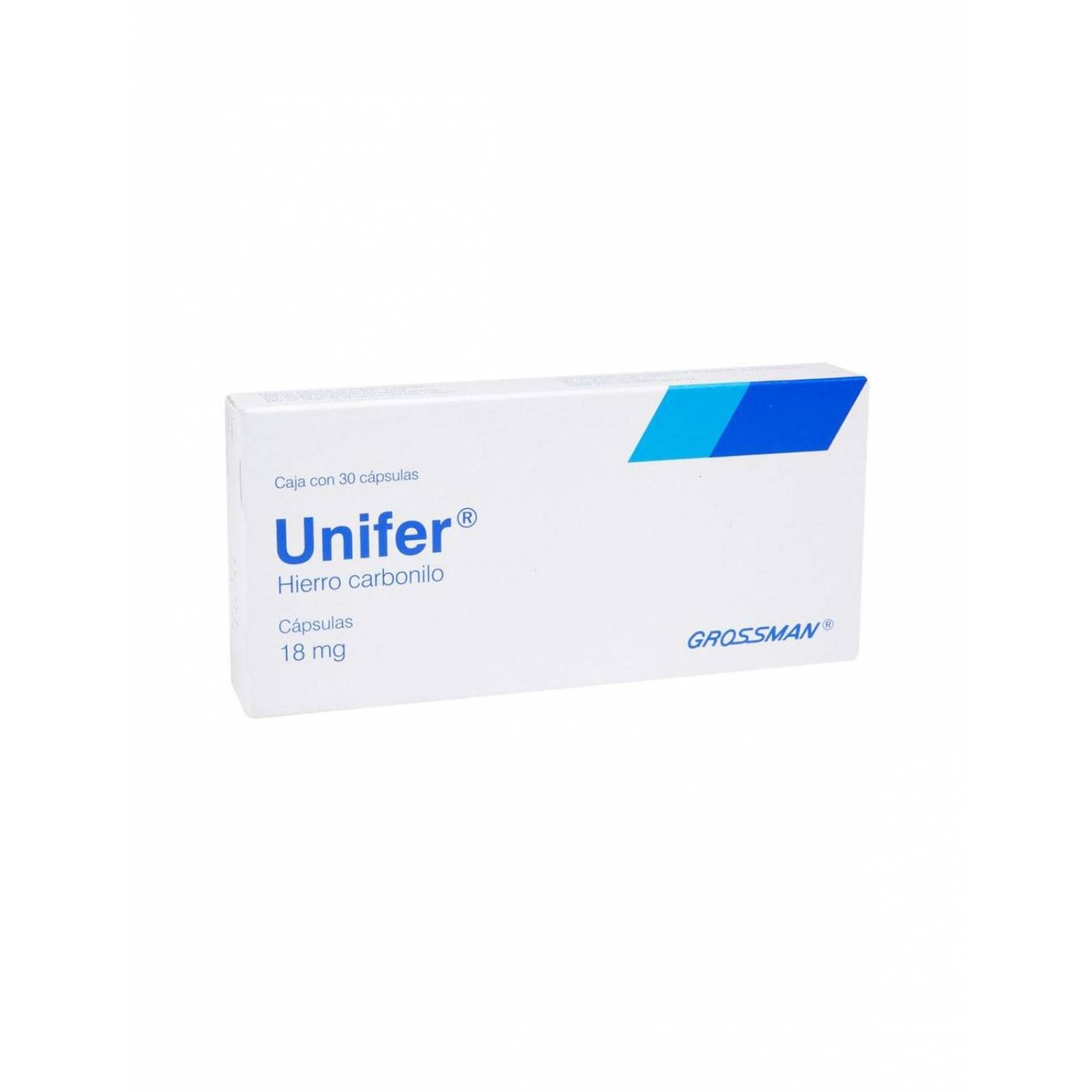 Unifer 18 mg Caja Con 30 Cápsulas 