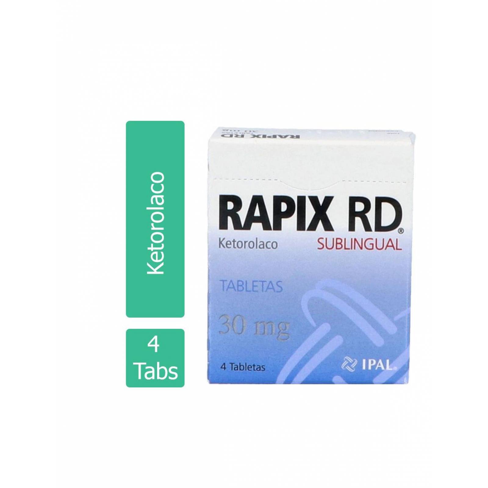 Rapix RD 30 mg Caja Con 4 Tabletas Sublinguales 