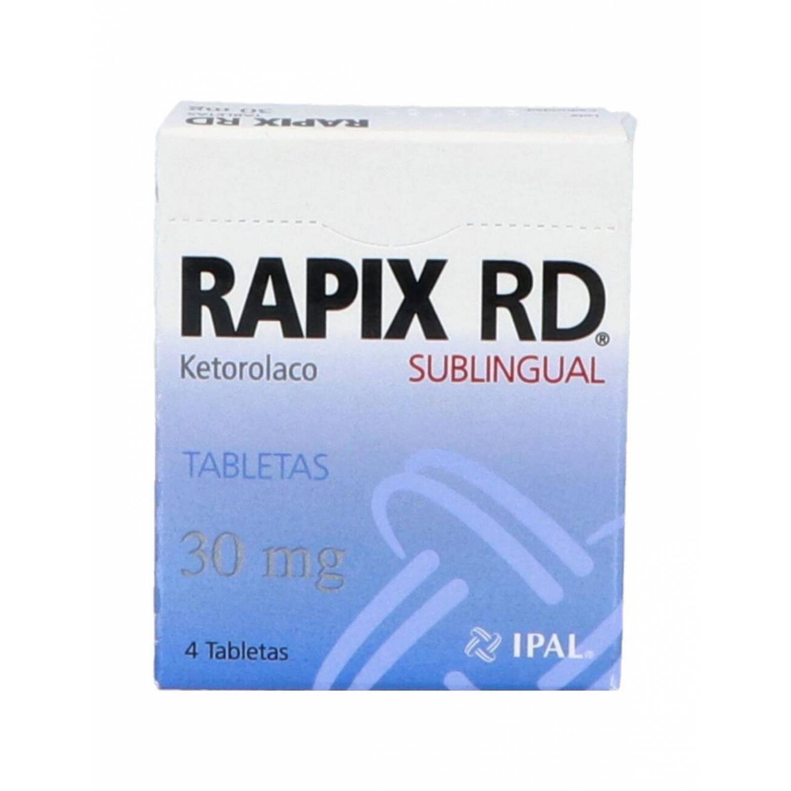 Rapix RD 30 mg Caja Con 4 Tabletas Sublinguales 