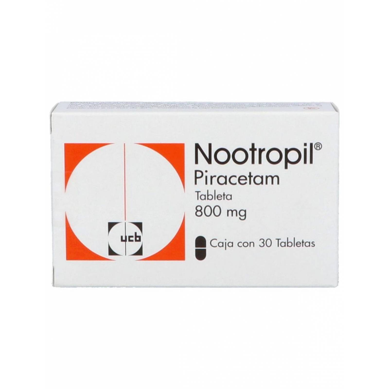 Nootropil 800 mg Caja Con 30 Tabletas 