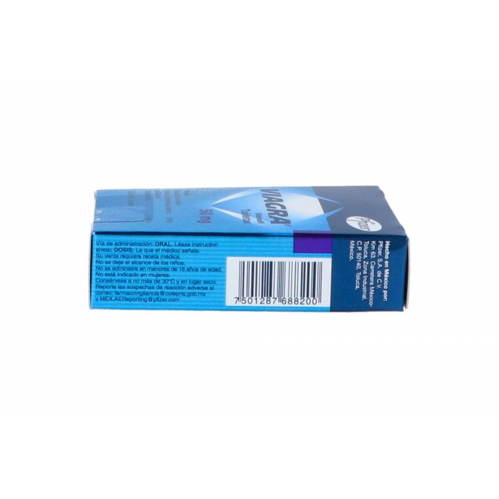 Viagra 50 mg Caja Con 1 Tableta Recubierta 