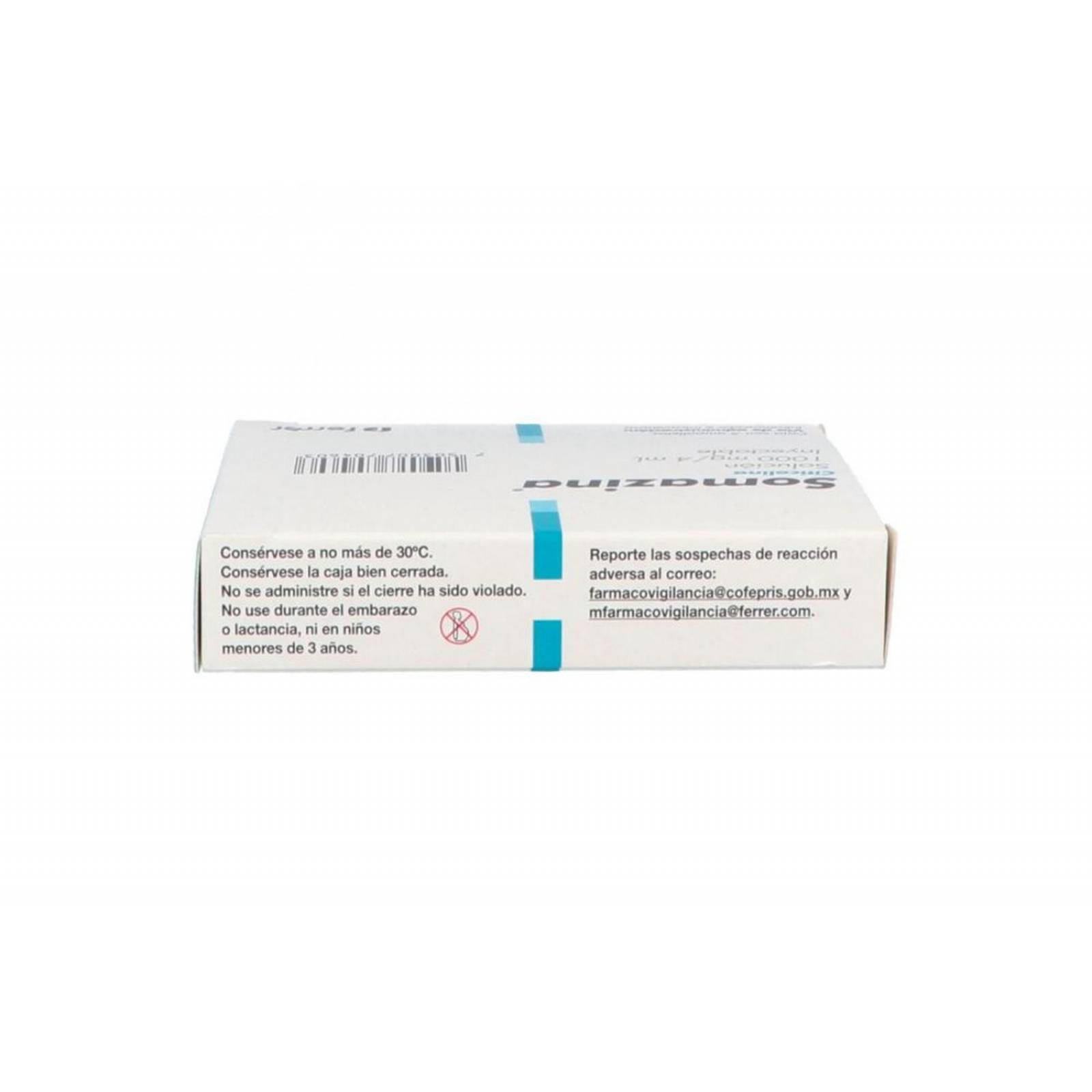 Somazina 1000 mg Caja Con 5 Ampolletas De 4 mL 