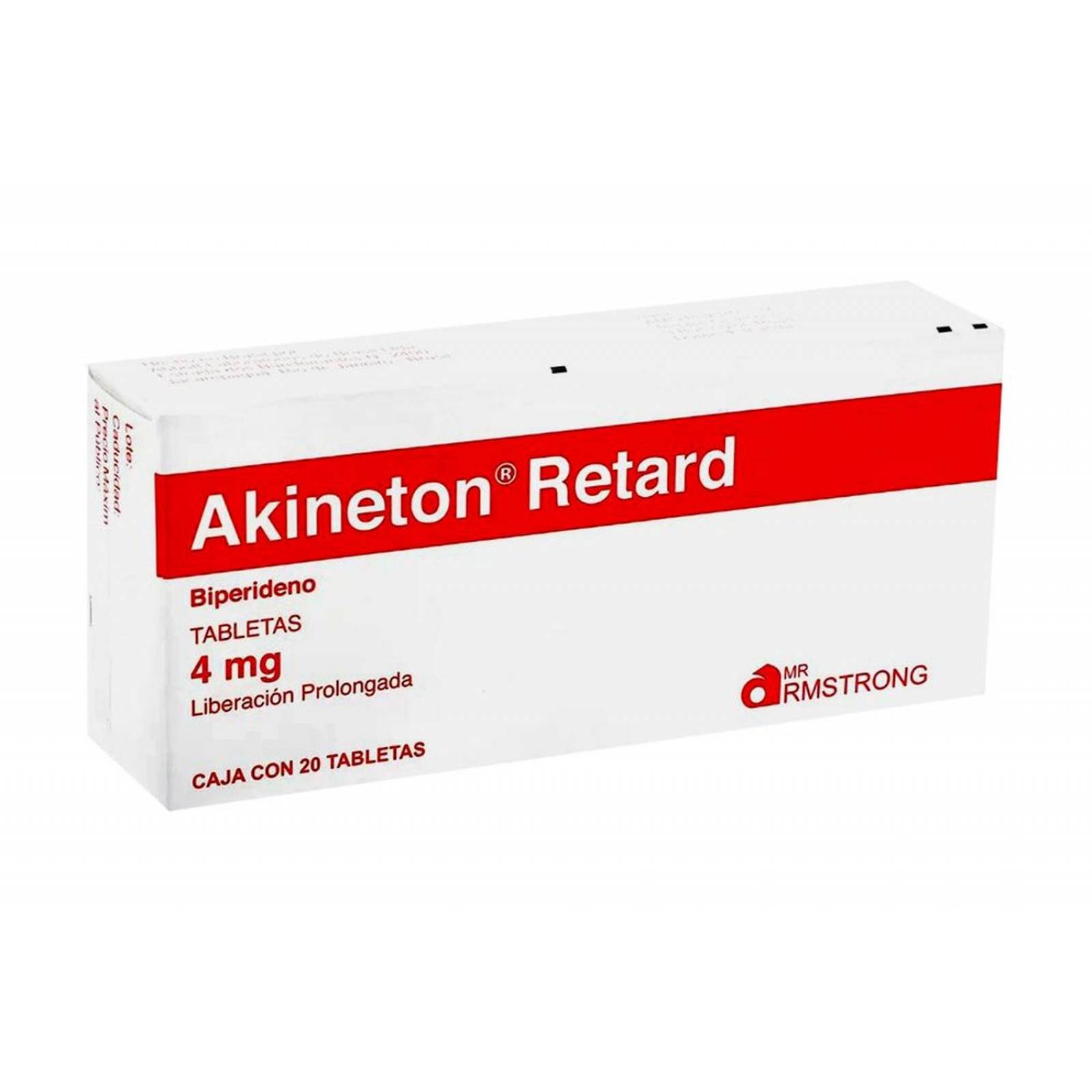 Akineton Retard 4 mg Caja Con 20 Tabletas Liberación Prolongada 