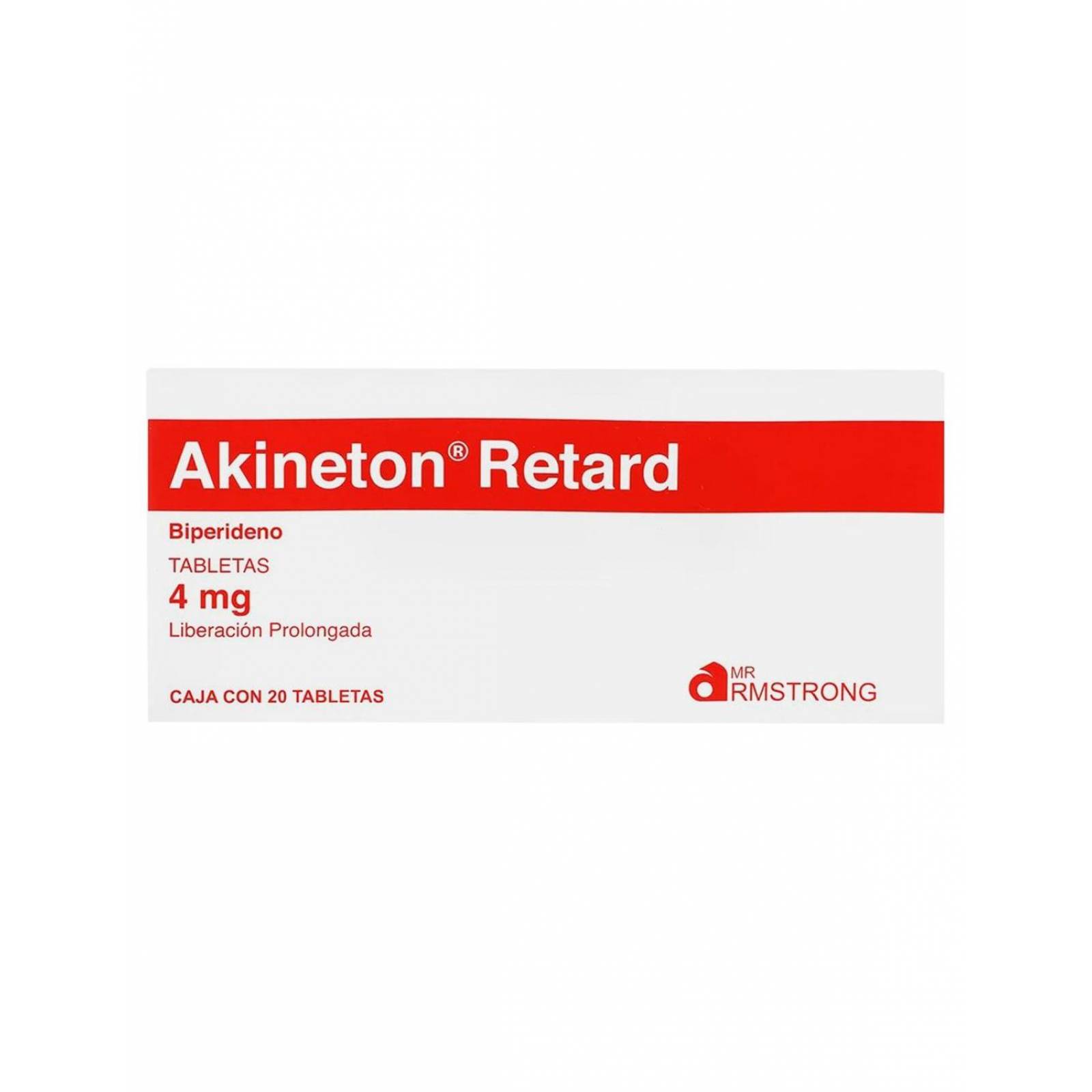Akineton Retard 4 mg Caja Con 20 Tabletas Liberación Prolongada 