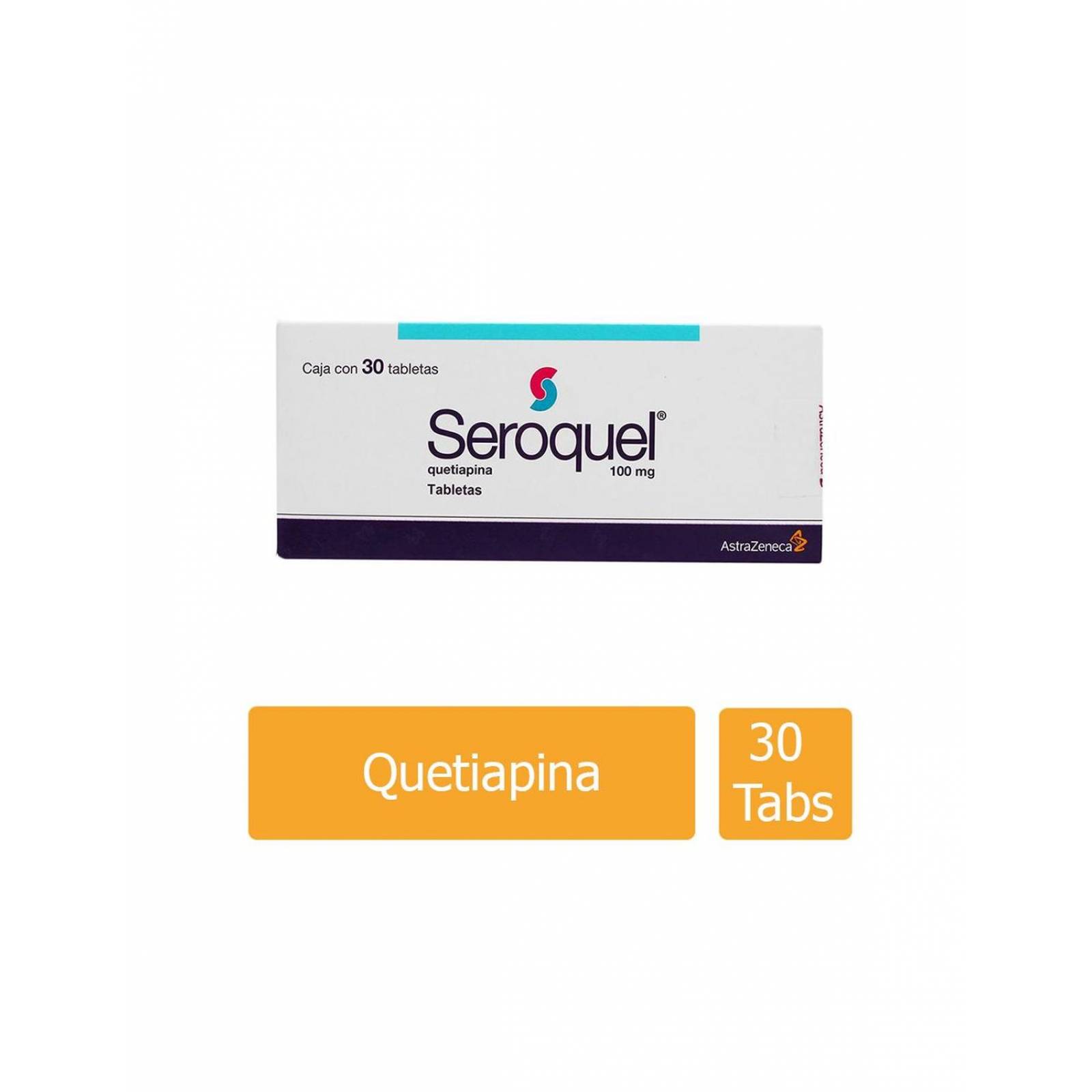 Seroquel 100 mg Caja Con 30 Tabletas 