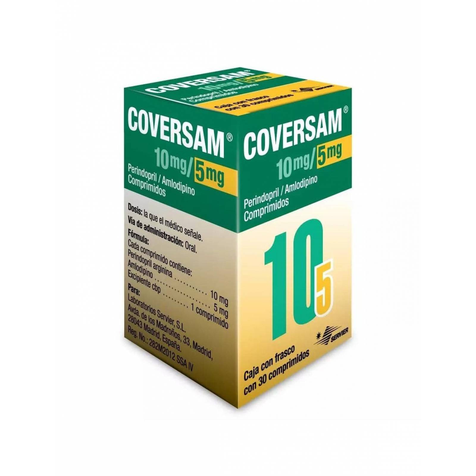 Coversam 10 mg/5 mg Caja Con 30 Comprimidos 