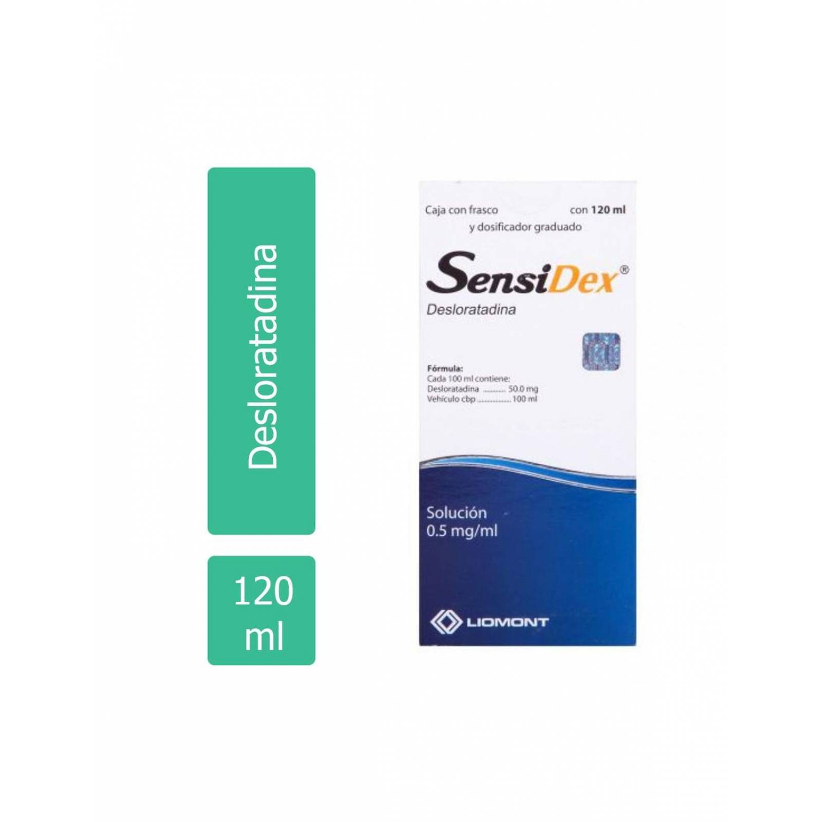 Sensidex Suspensión 0.5 mg Caja Con Frasco Con 120 mL 