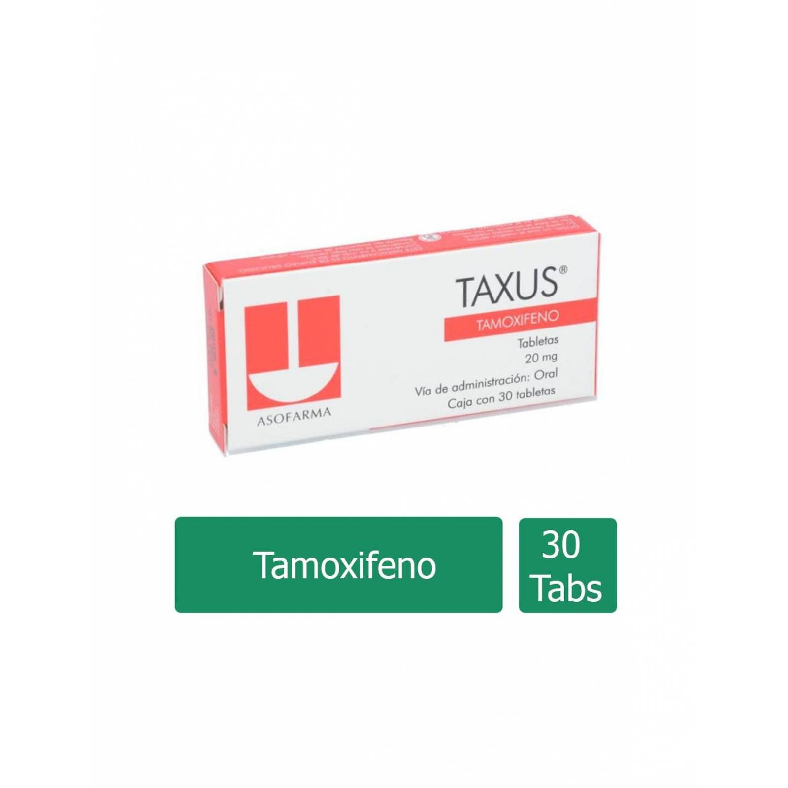 Taxus 20 mg Caja Con 30 Tabletas 