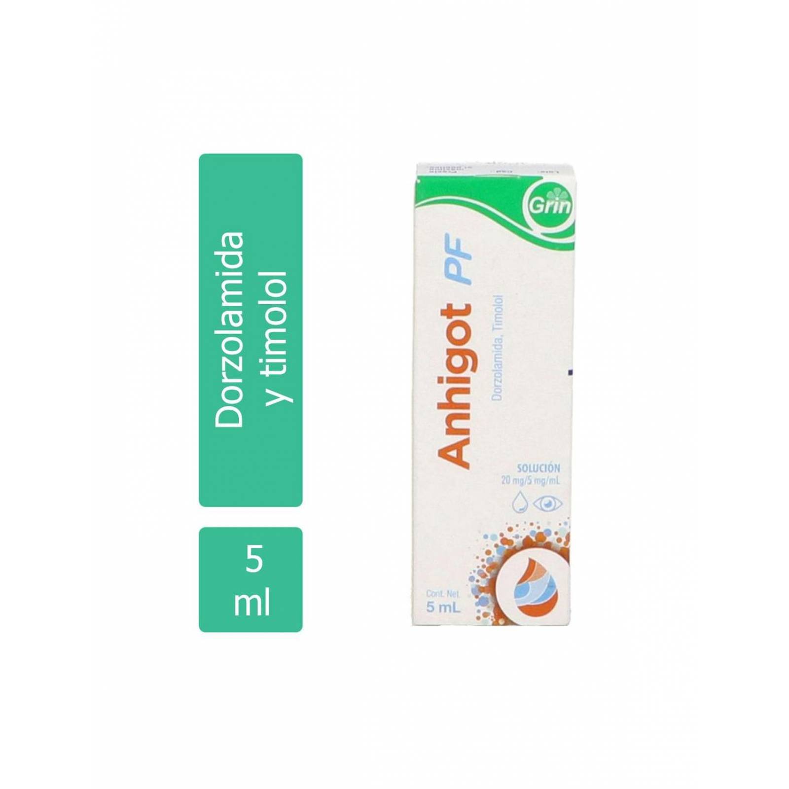 Anhigot PF Solución Oftálmica Frasco Gotero Con 5 mL 