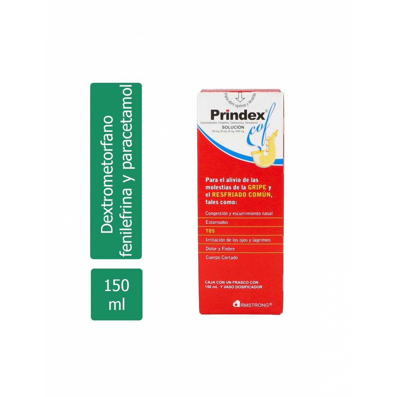 Prindex Cof Solución Caja Con Frasco Con 150 mL 
