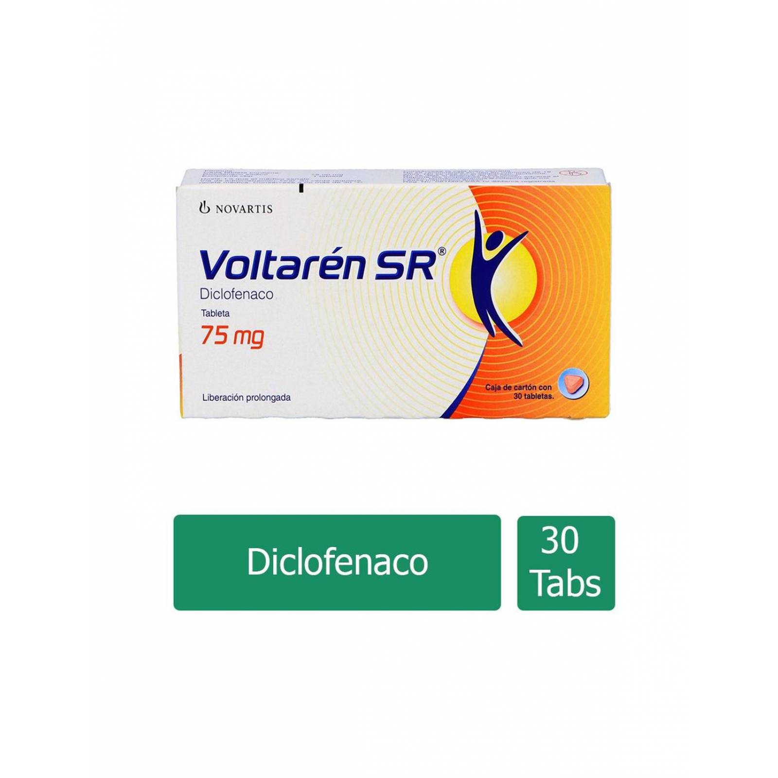 Voltaren Sr 75 mg Caja Con 30 Grageas 