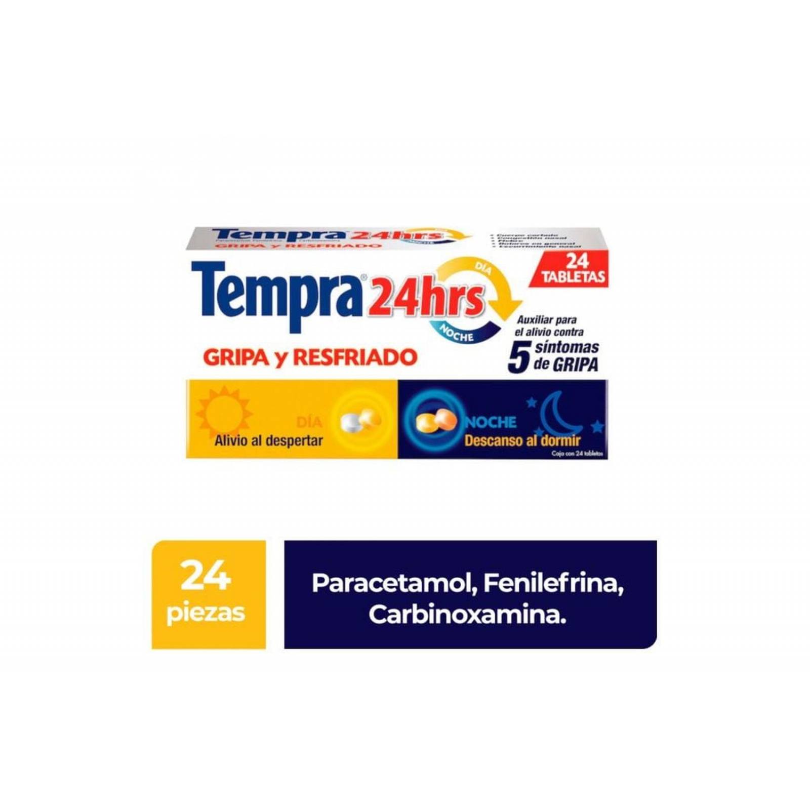 Tempra 24 Horas 24 Tabletas 