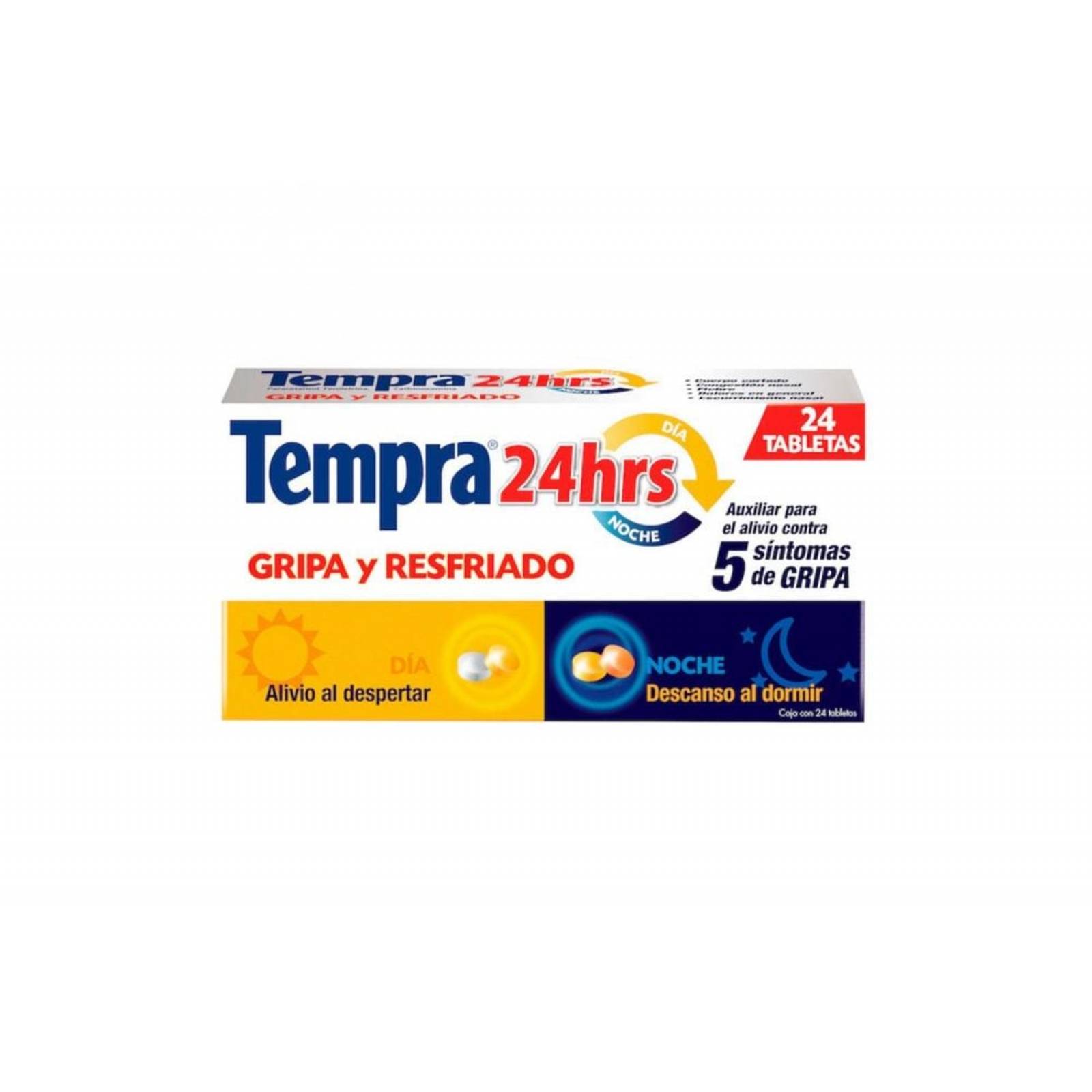 Tempra 24 Horas 24 Tabletas 