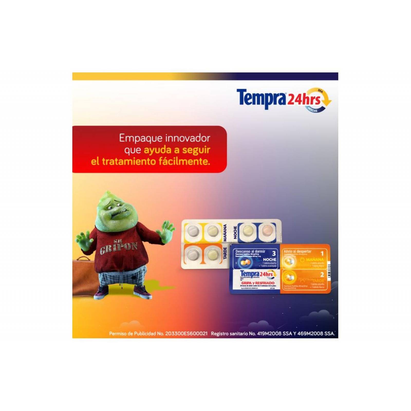 Tempra 24 Horas 24 Tabletas 