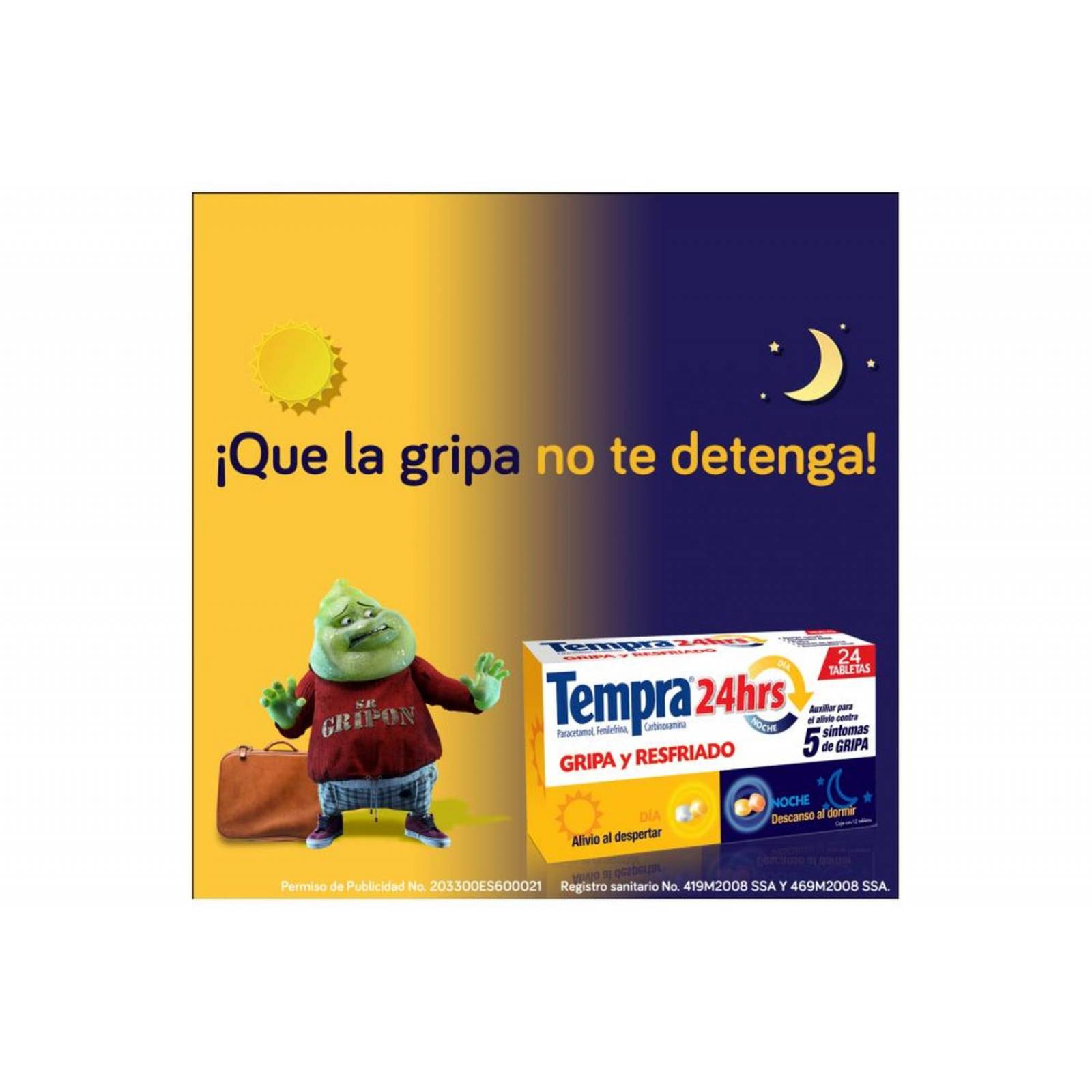 Tempra 24 Horas 24 Tabletas 