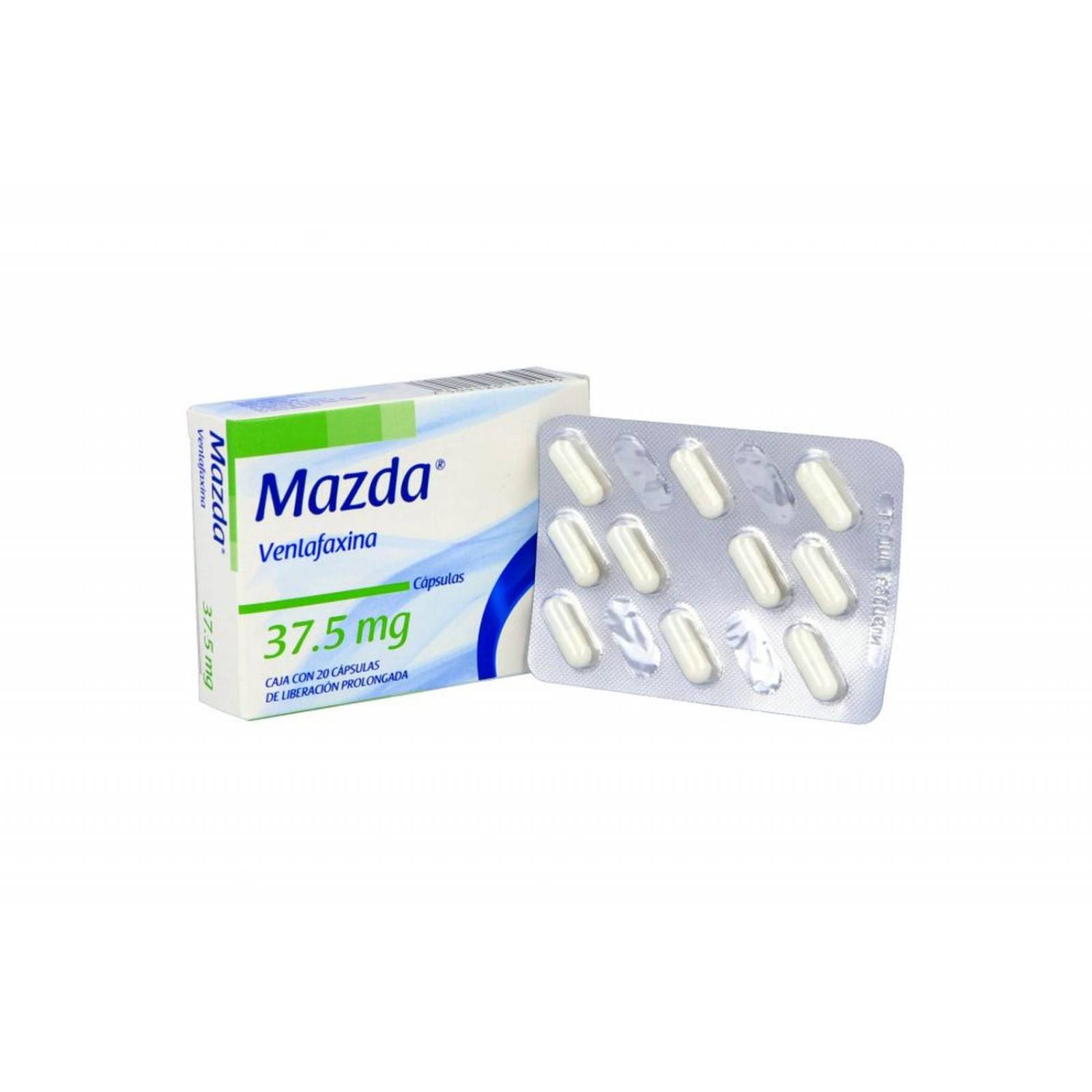 Mazda 37.5 mg Caja Con 20 Cápsulas 