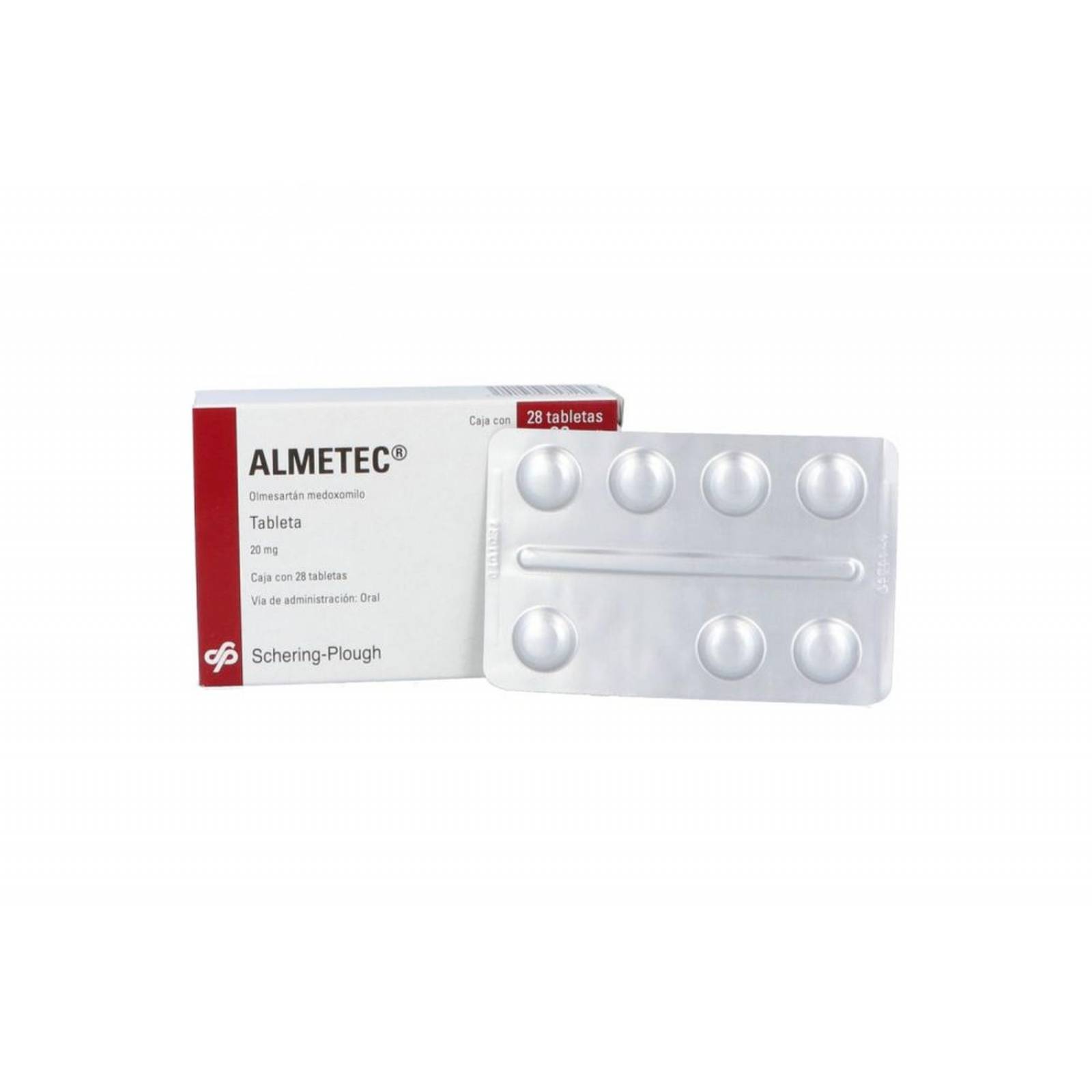 Almetec 20 mg Caja Con 28 Tabletas 