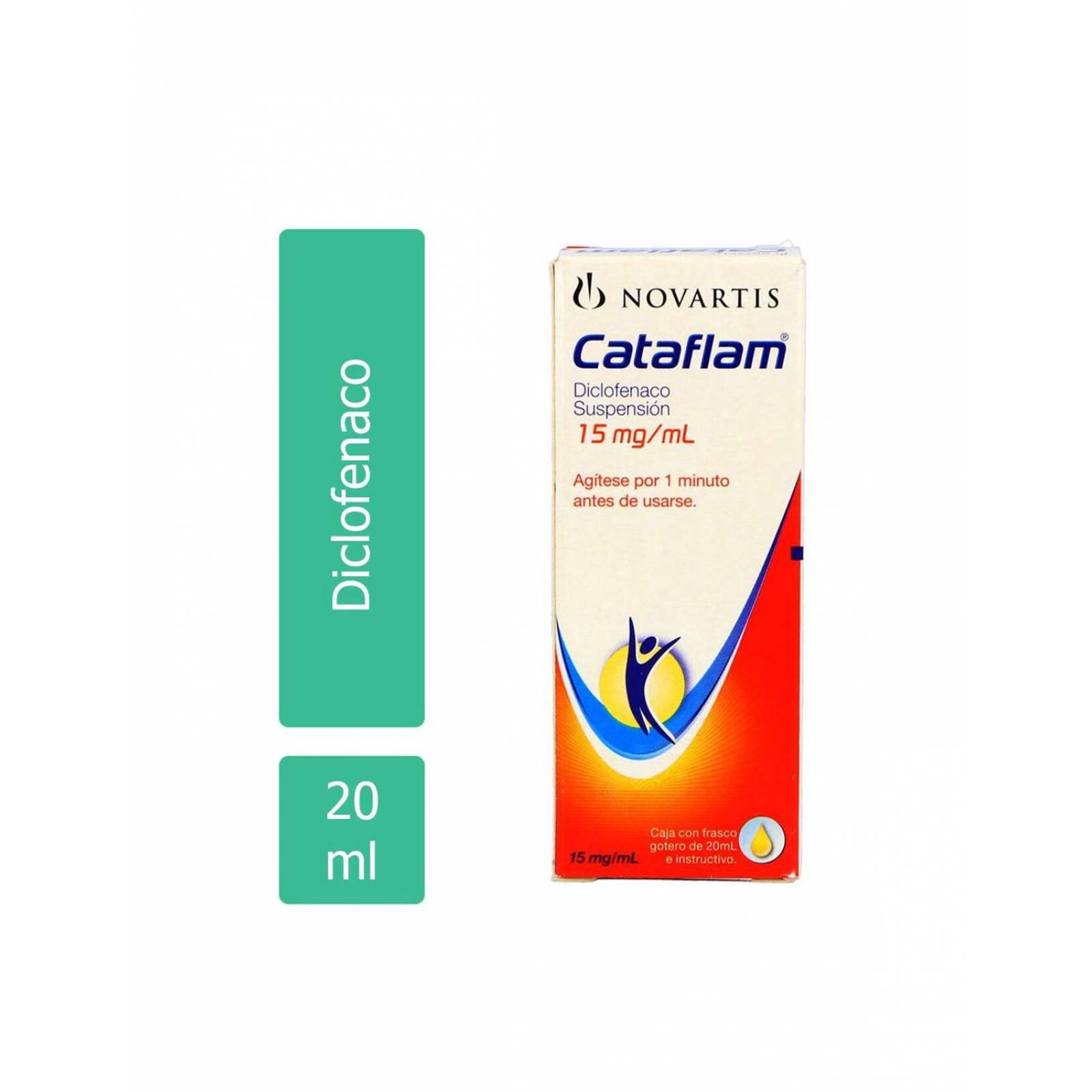 Cataflam Suspensión 15mg/mL Caja Con Frasco Con 20mL 