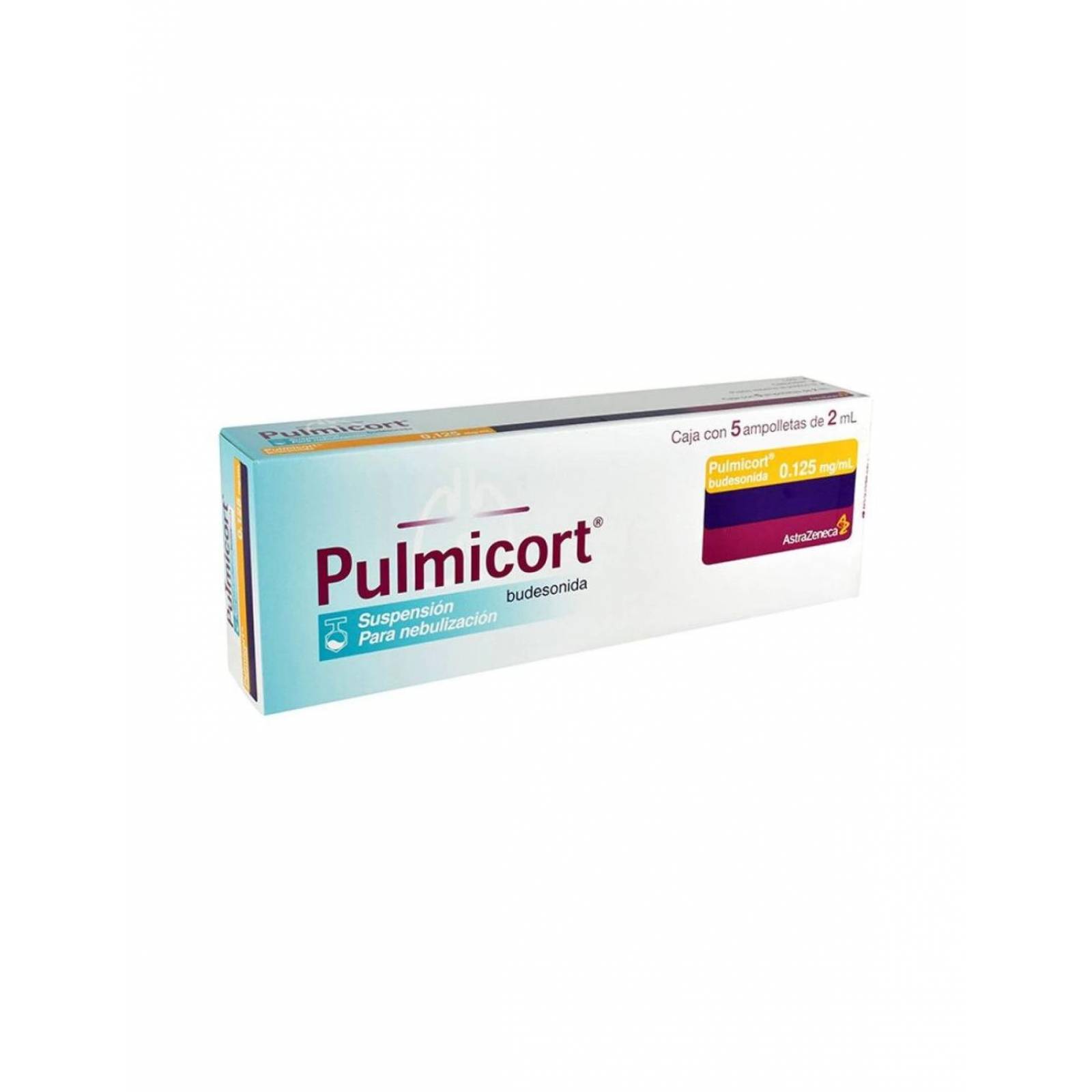Pulmicort Suspensión Para Nebulizar 0.125 mg / mL Caja Con 5 Ampolletas De 2 mL 