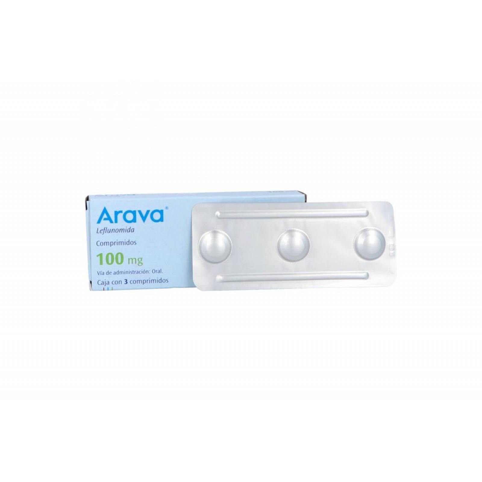 Arava 100 mg Caja Con 3 Comprimidos 