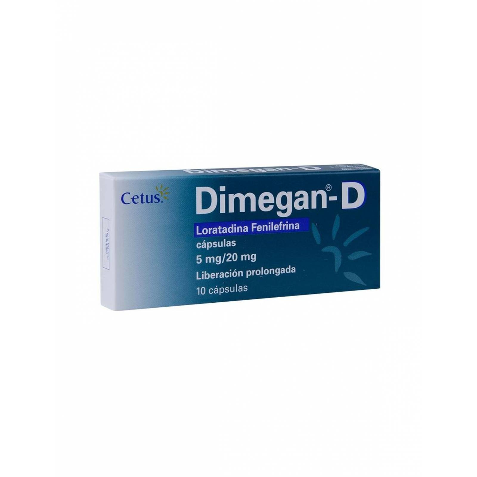 Dimegan D 5 mg / 20 mg Caja con 10 Cápsulas 