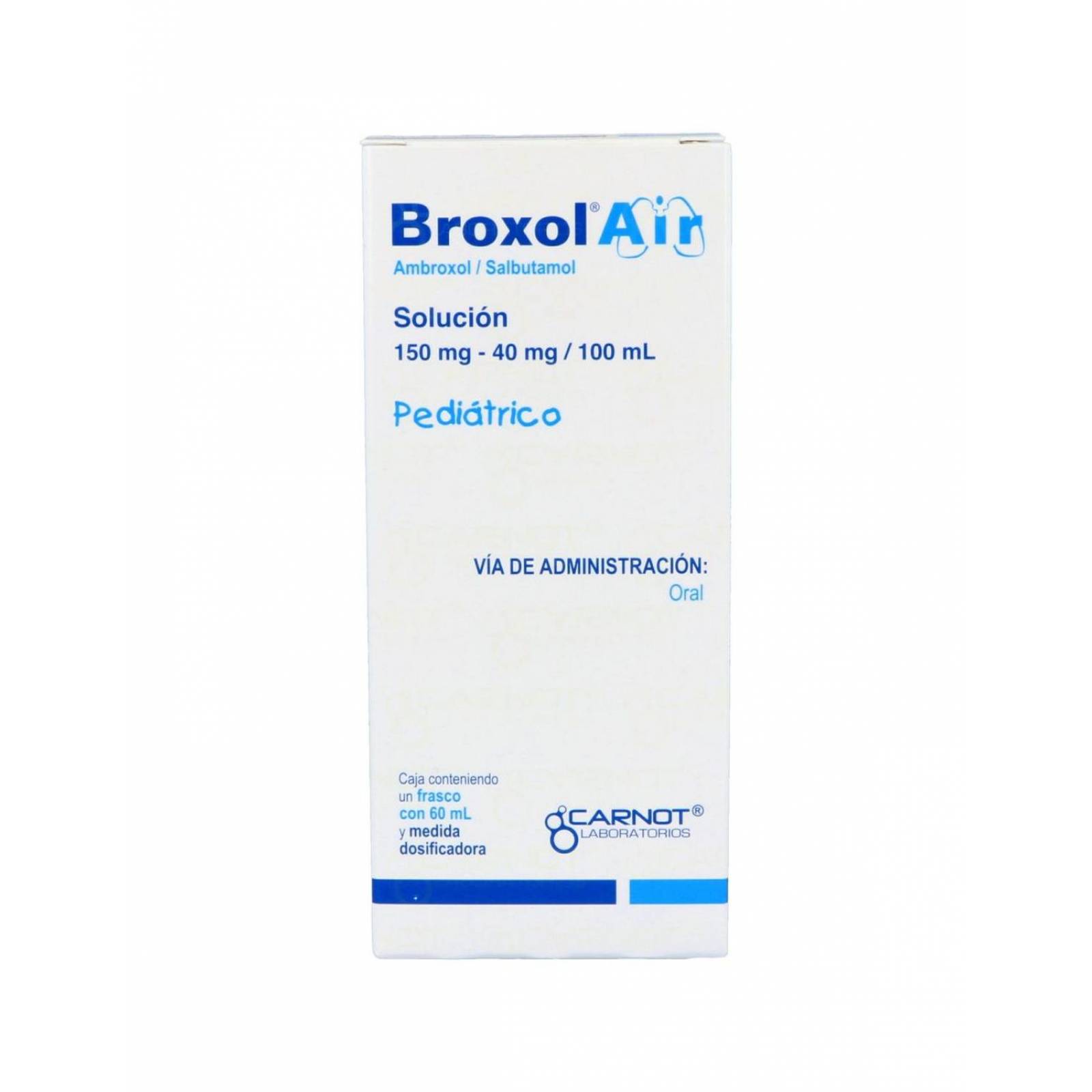 Broxol Air Solución Pediátrica 150 mg / 40 mg Caja Con Frasco Con 60 mL 