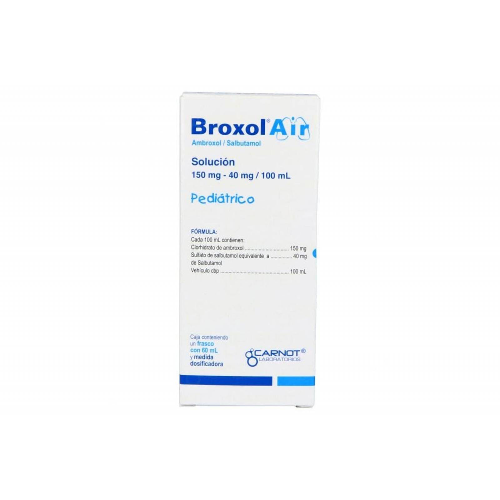 Broxol Air Solución Pediátrica 150 mg / 40 mg Caja Con Frasco Con 60 mL 
