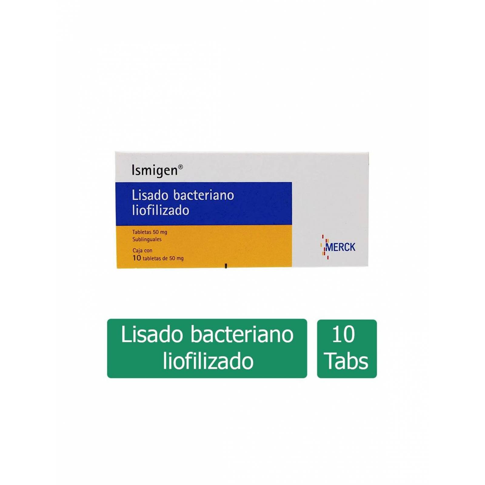 Ismigen 50 mg Caja Con 10 Tabletas 