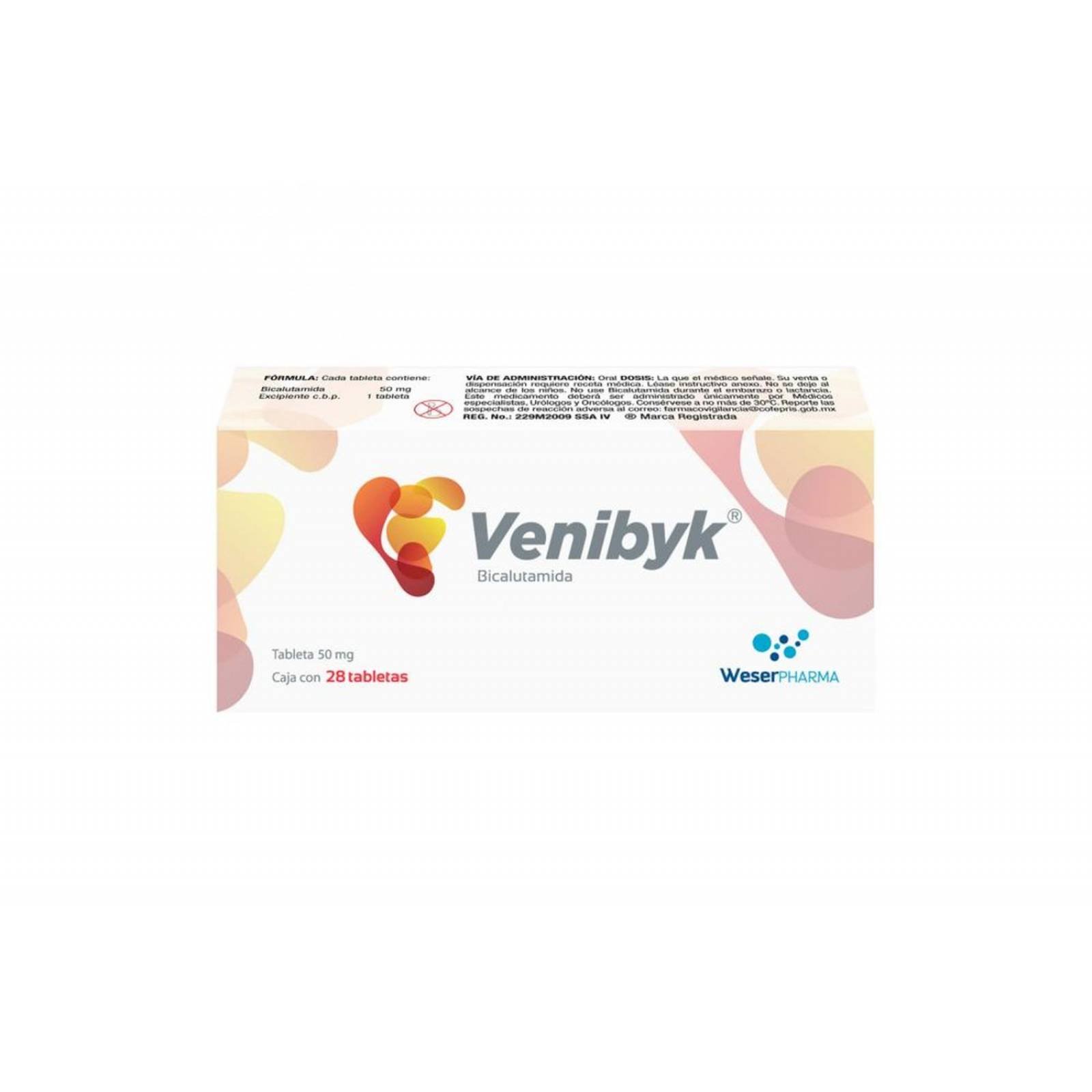 Venibyk 50 mg Caja Con 28 Tabletas 