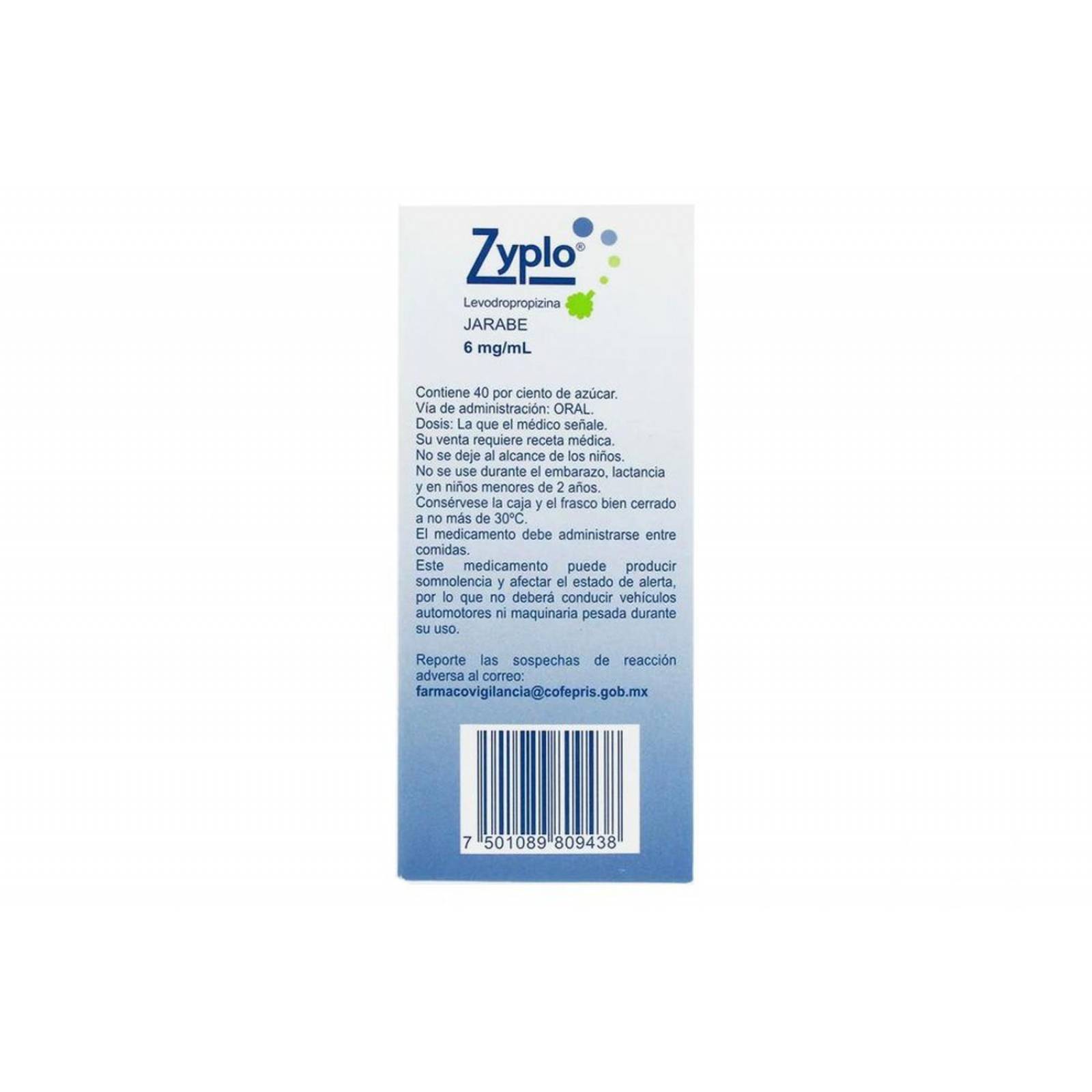 Zyplo Jarabe Caja Con Frasco Con 120 mL 