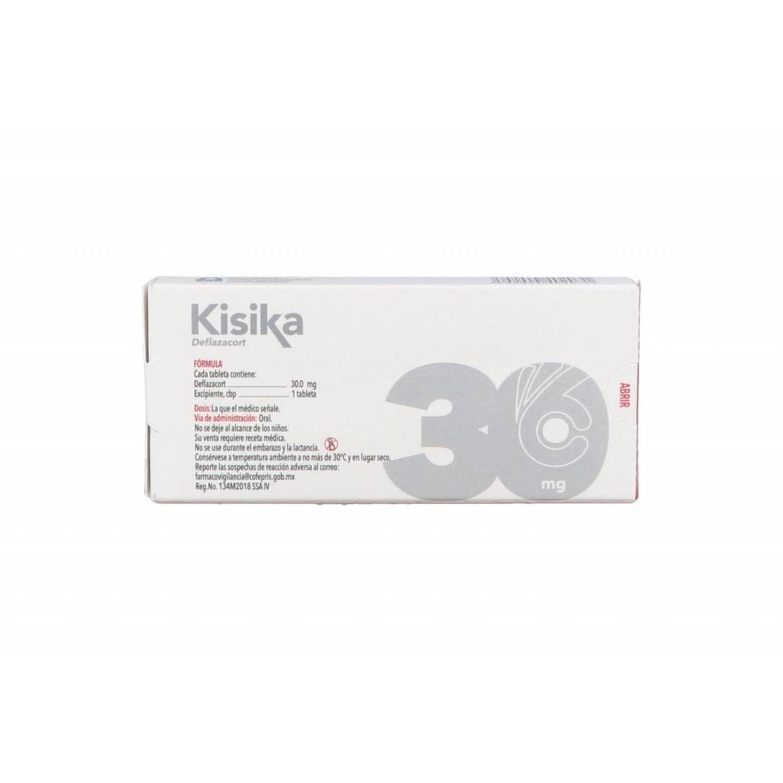 Kisika 30 mg Caja Con 10 Tabletas 