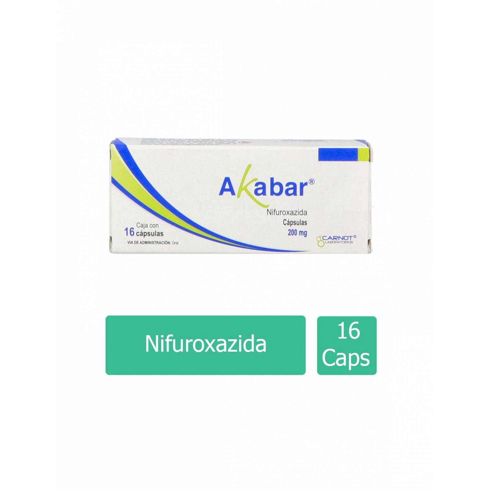 Akabar 200 mg Caja Con 16 Cápsulas 