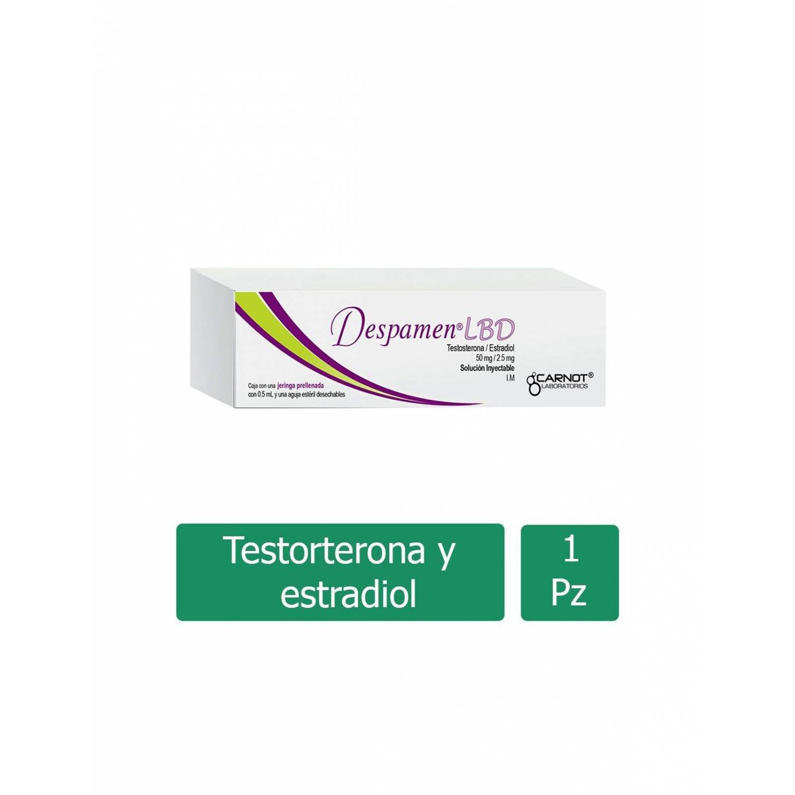 Despamen-LBD Solución Inyectable 50 mg / 2.5 mg Caja Con Una Jeringa Prellenada Con 0.5 mL 