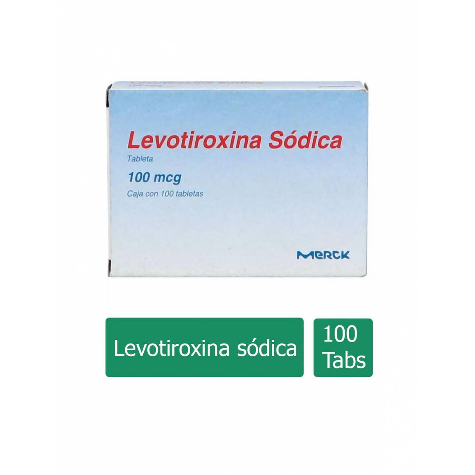Levotiroxina 100 Mcg Caja Con 100 Tabletas 