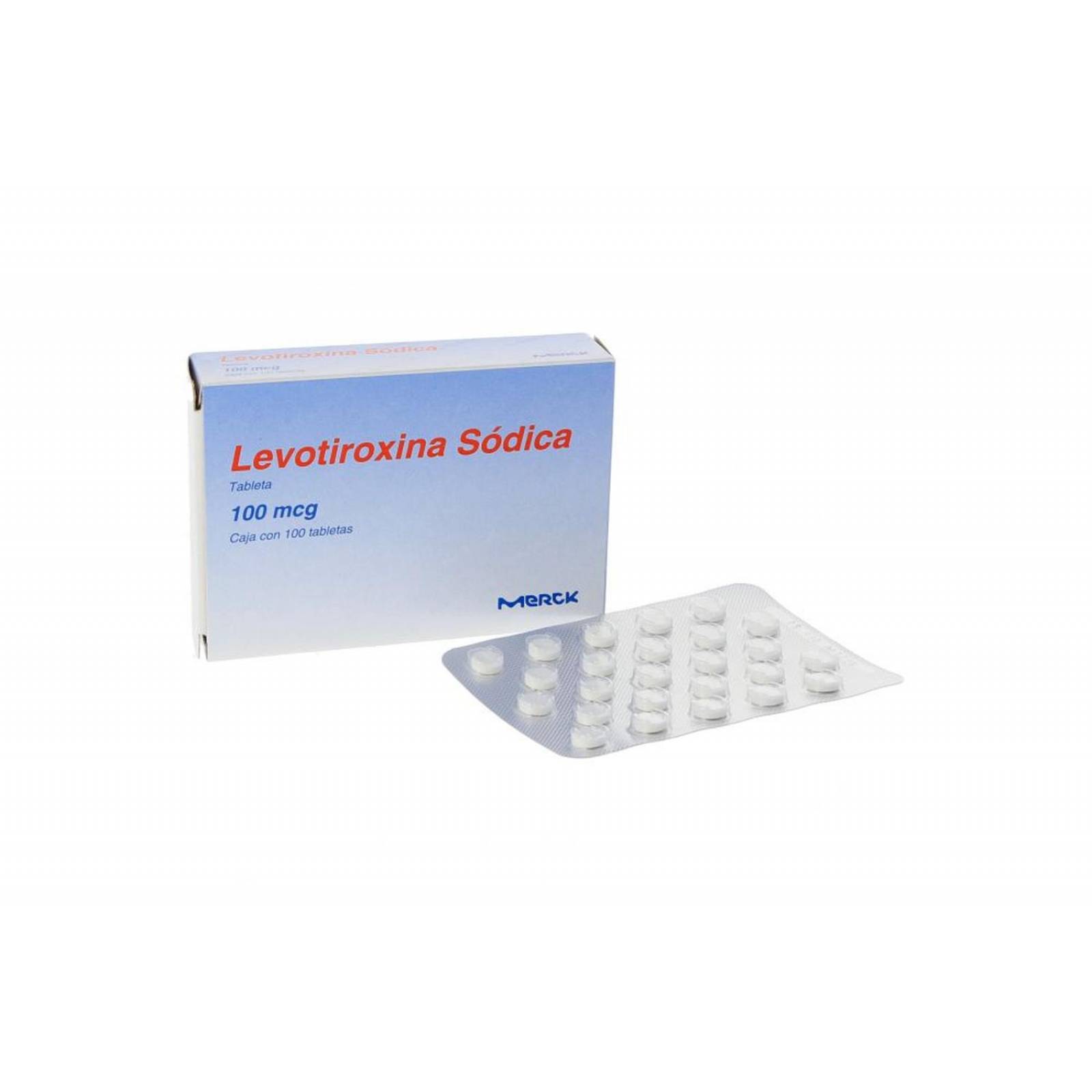 Levotiroxina 100 Mcg Caja Con 100 Tabletas 