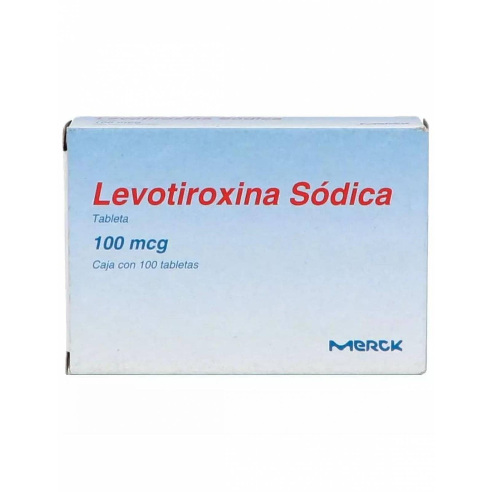 Levotiroxina 100 Mcg Caja Con 100 Tabletas 