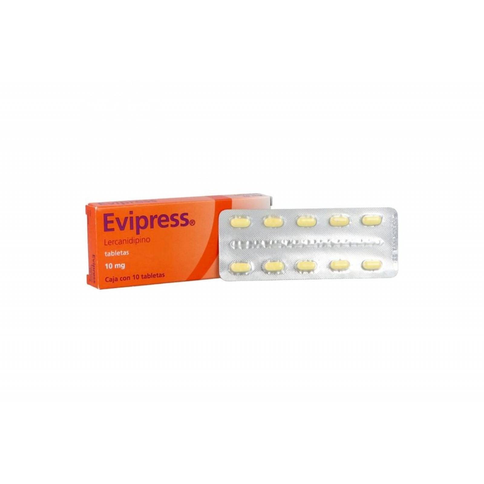 Evipress 10mg Caja Con 10 Tabletas 
