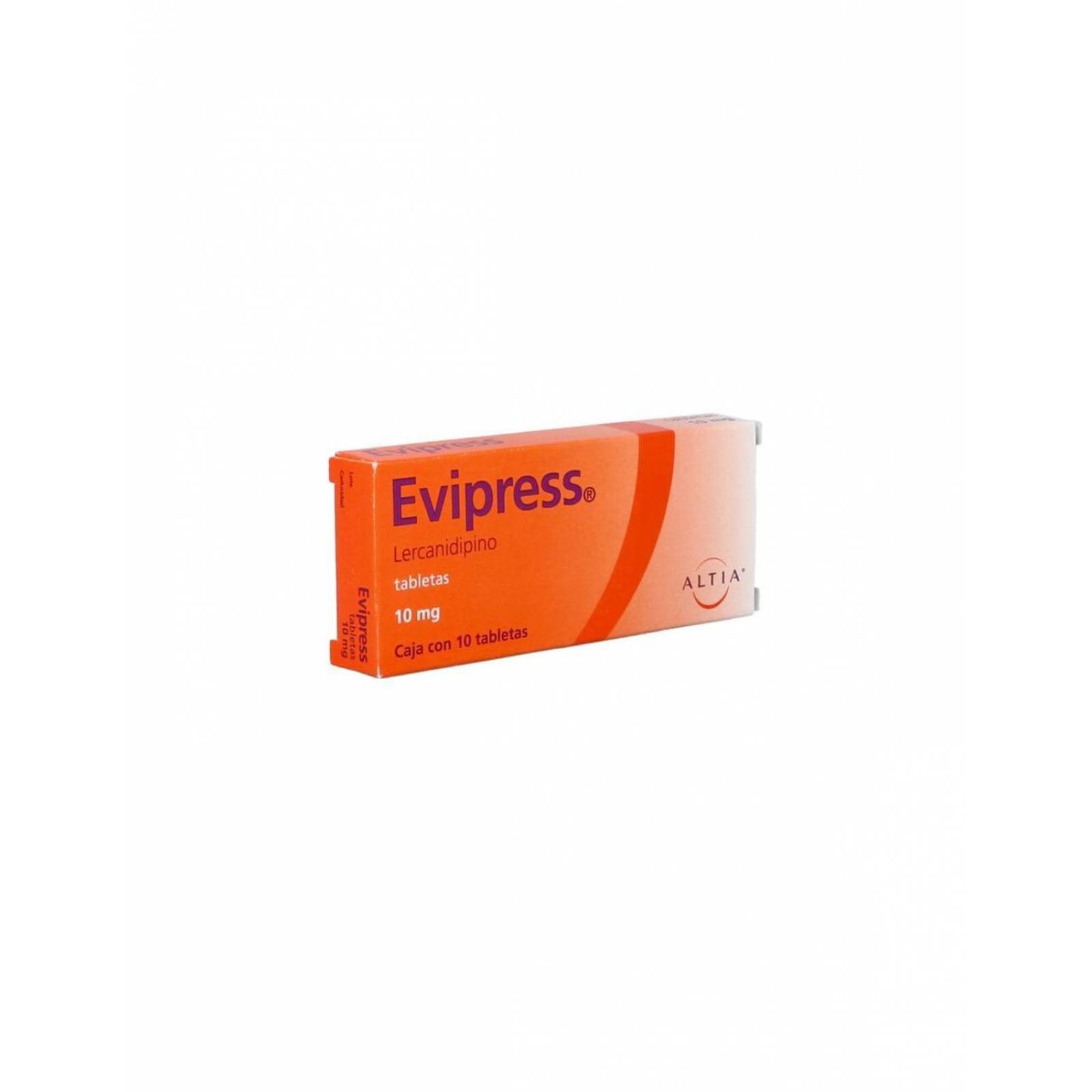 Evipress 10mg Caja Con 10 Tabletas 