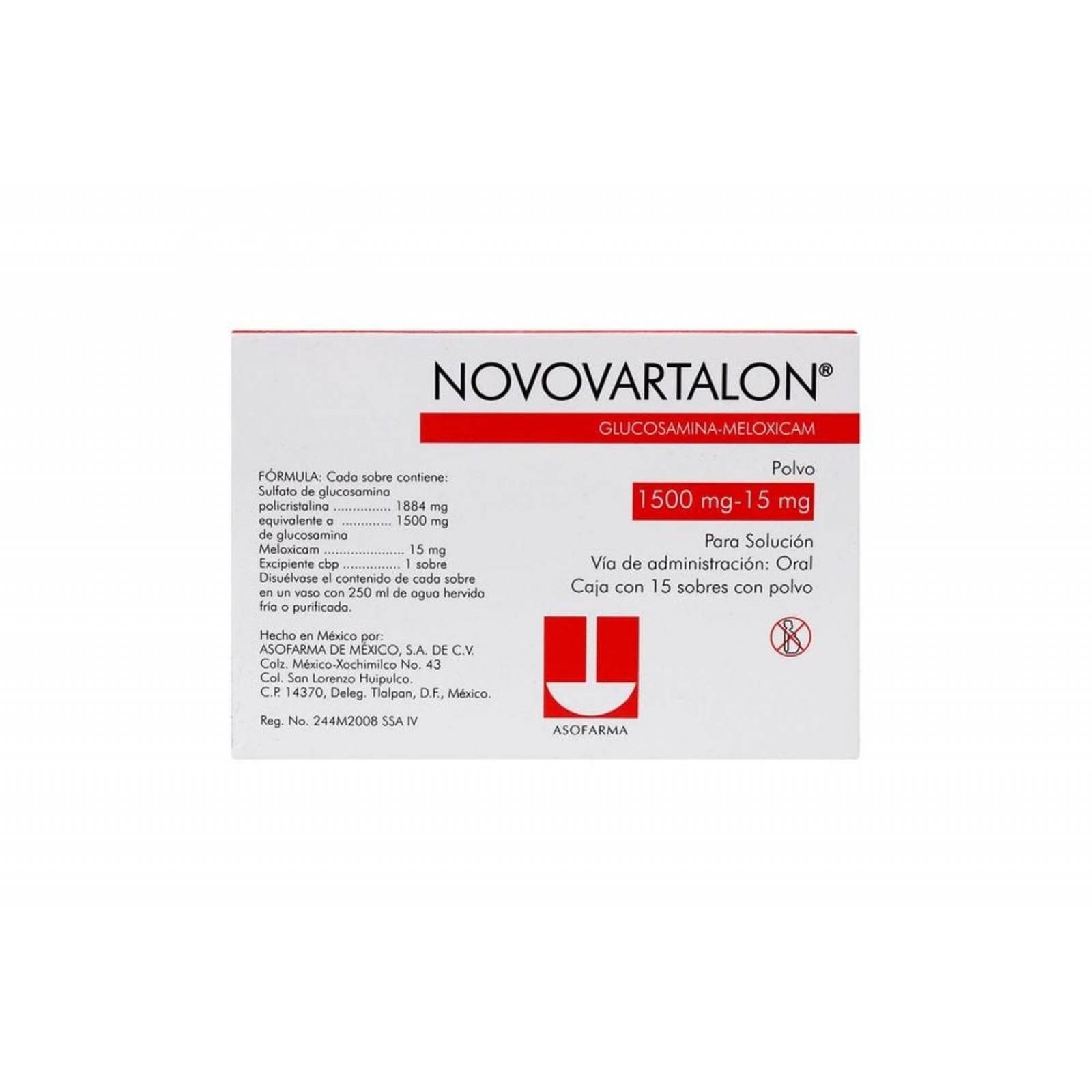 Novovartalon Polvo Caja con 15 Sobres 