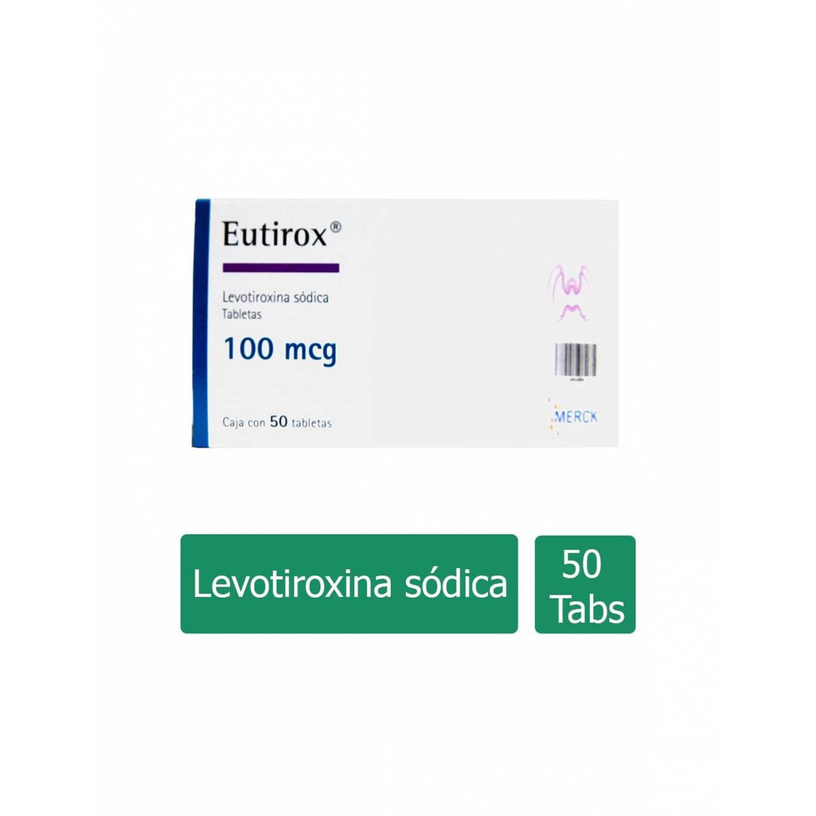 Eutirox 100 mcg Caja Con 50 Tabletas 