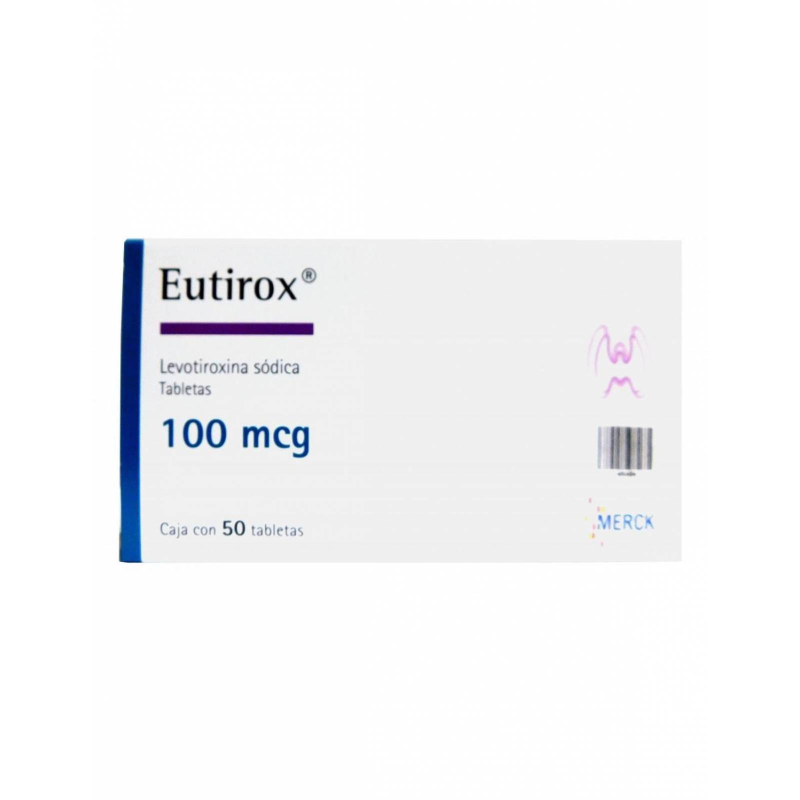 Eutirox 100 mcg Caja Con 50 Tabletas 