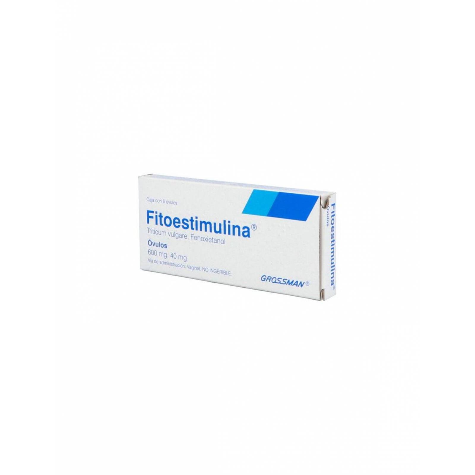 Fitoestimulina 600 mg/40 mg Caja Con 6 Óvulos 