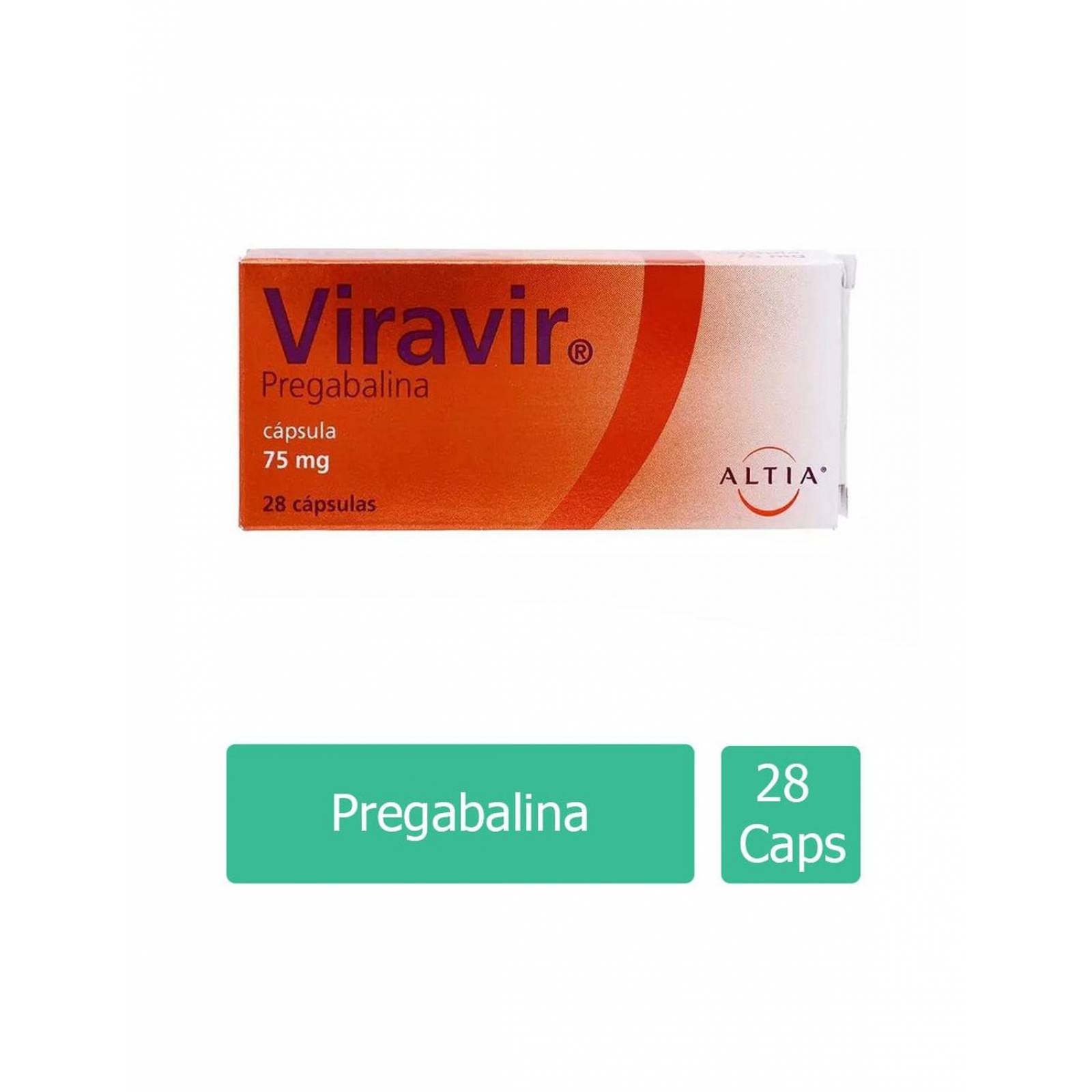 Viravir 75 mg Caja Con 28 Cápsulas 