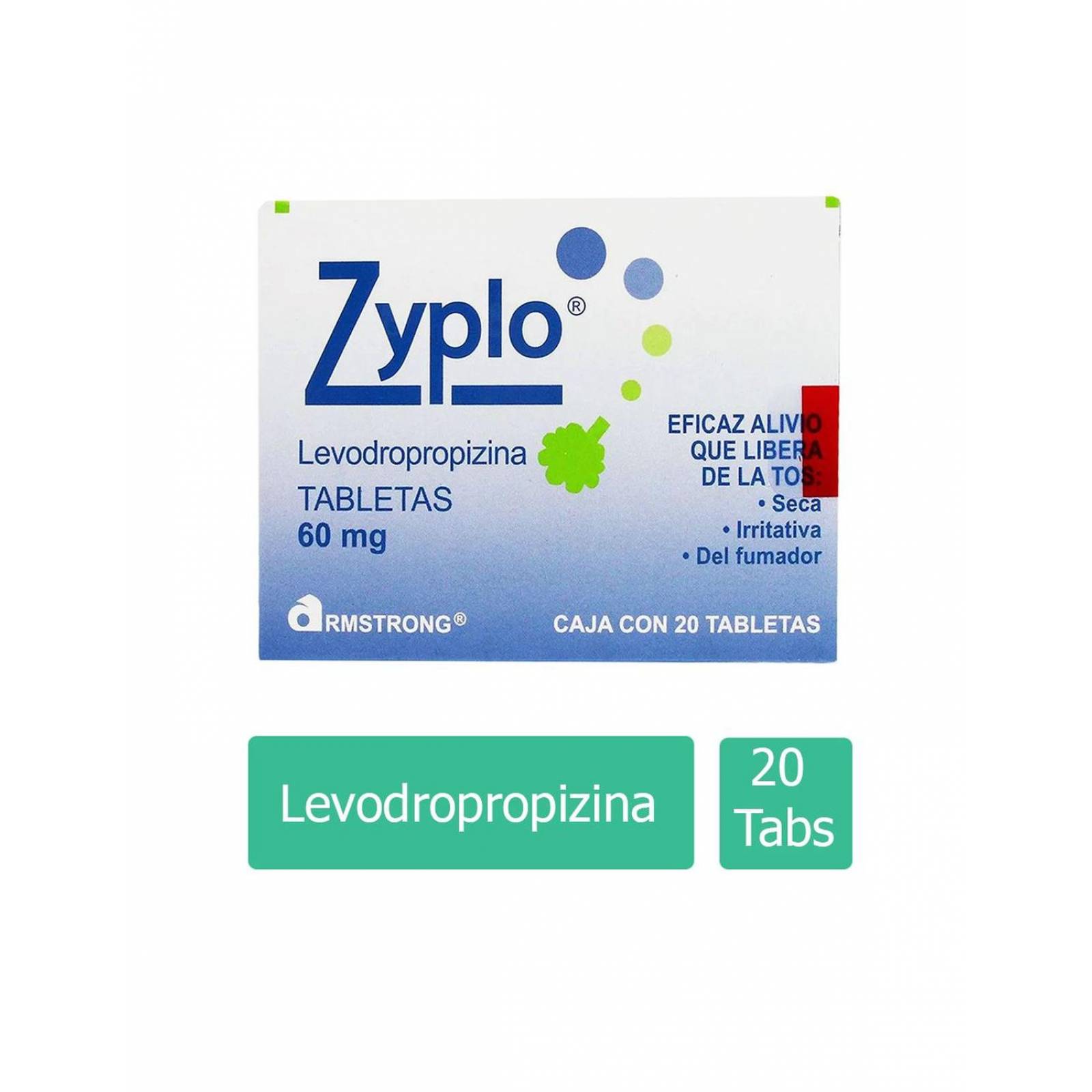 Zyplo 60 mg Caja Con 20 Tabletas 