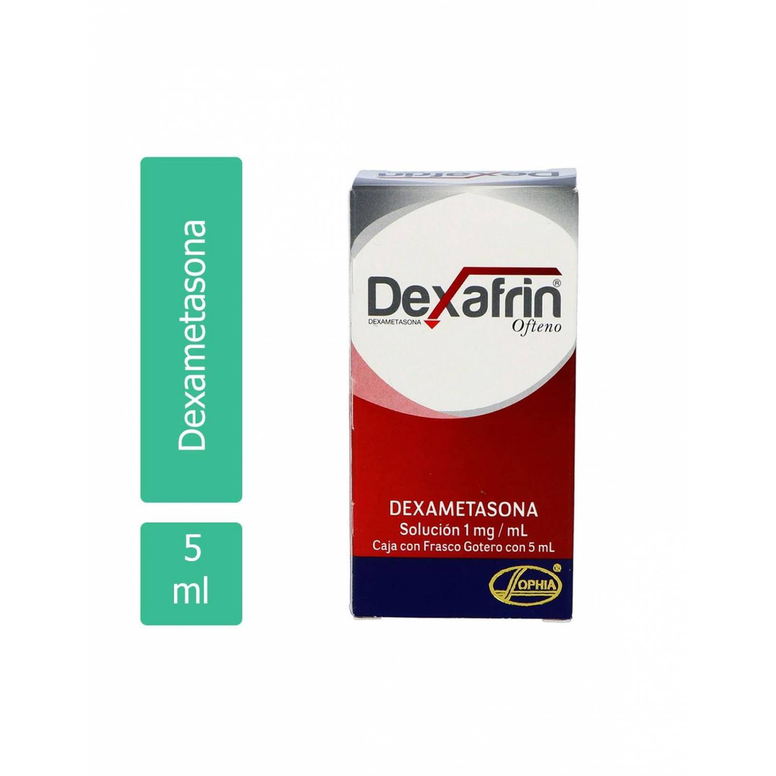 Dexafrin Ofteno Solución 1mg/mL Caja Con Frasco Gotero Con 5 mL - RX 