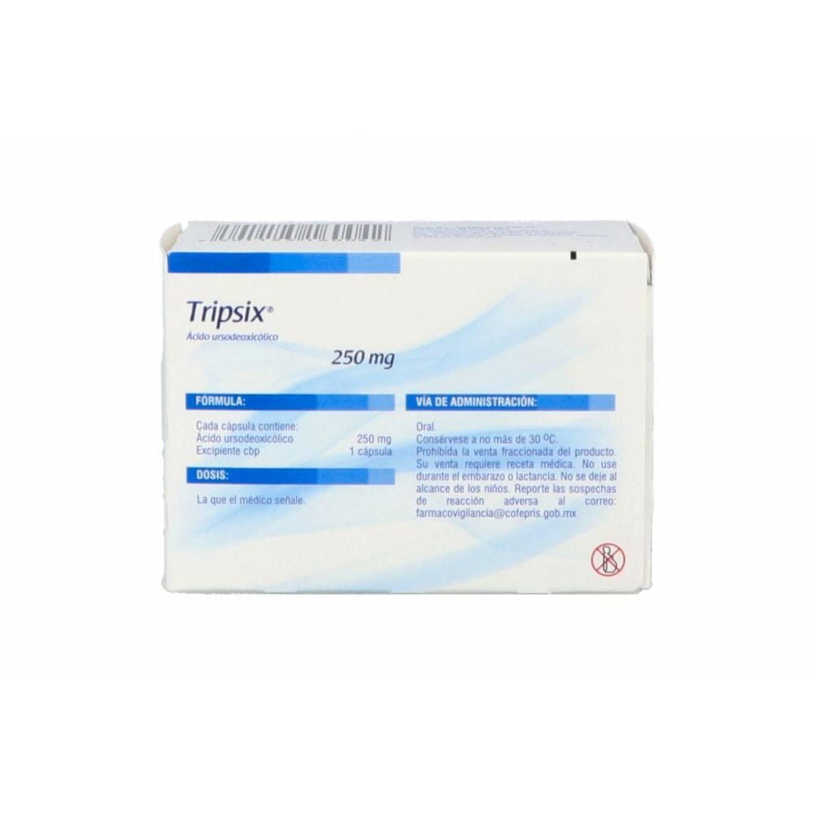Tripsix 250 mg Caja Con 50 Cápsulas 