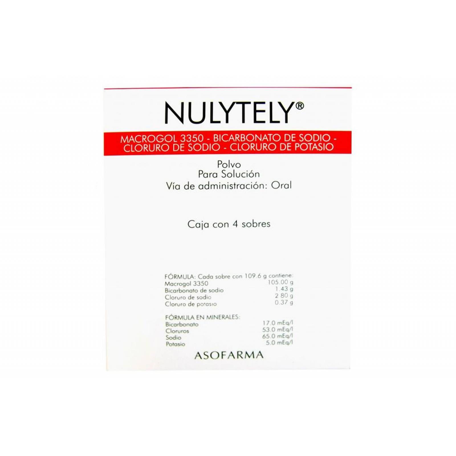 Nulytely Polvo 109.6 g Para Solución Caja Con 4 Sobres 