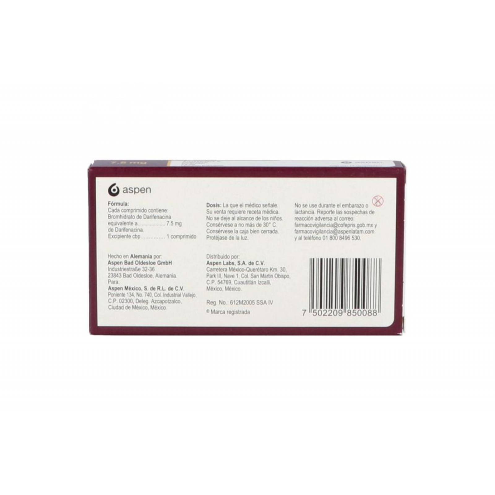 Emselex 7.5 mg Caja con 14 Comprimidos 