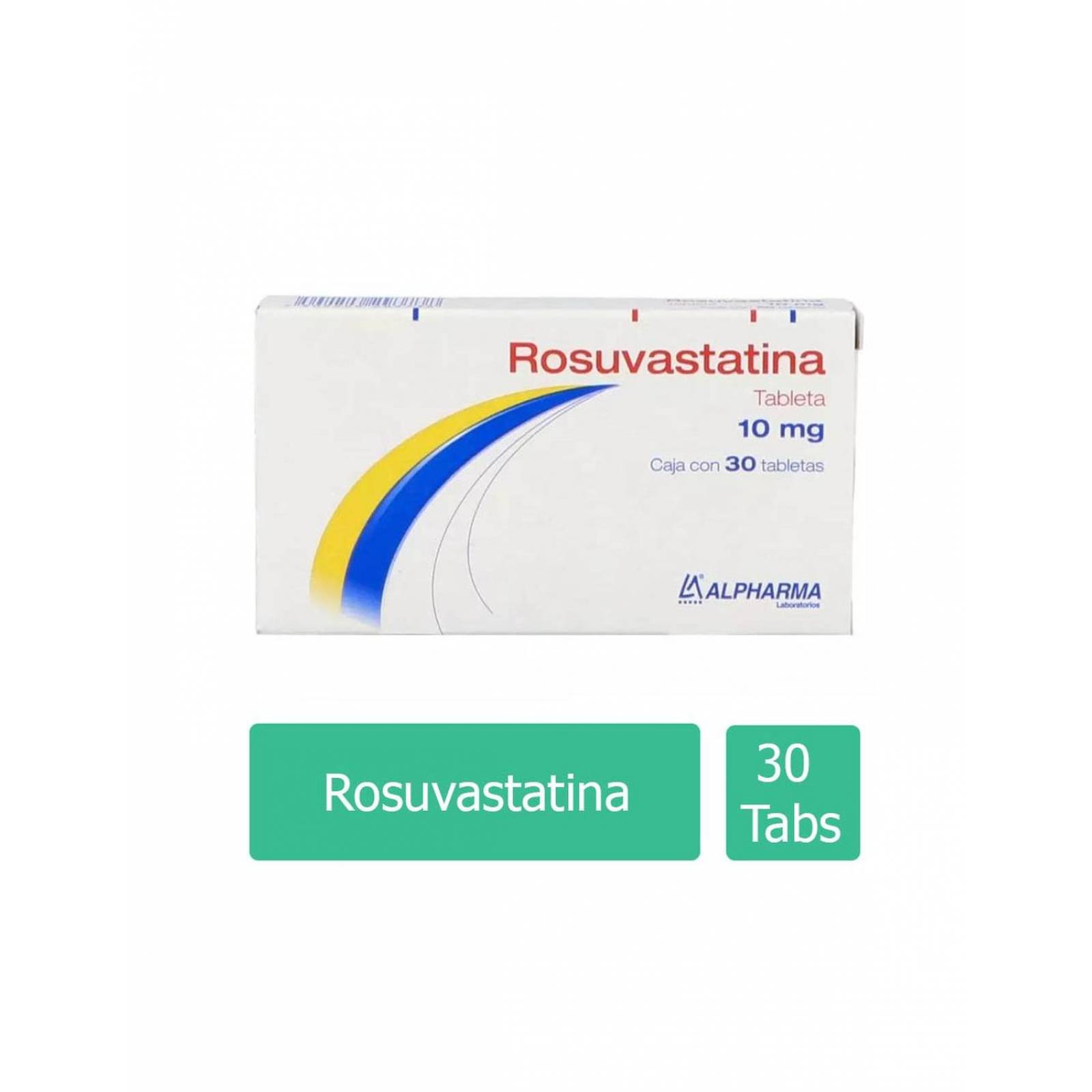 Rosuvastatina 10 mg Caja 30 Tabletas 